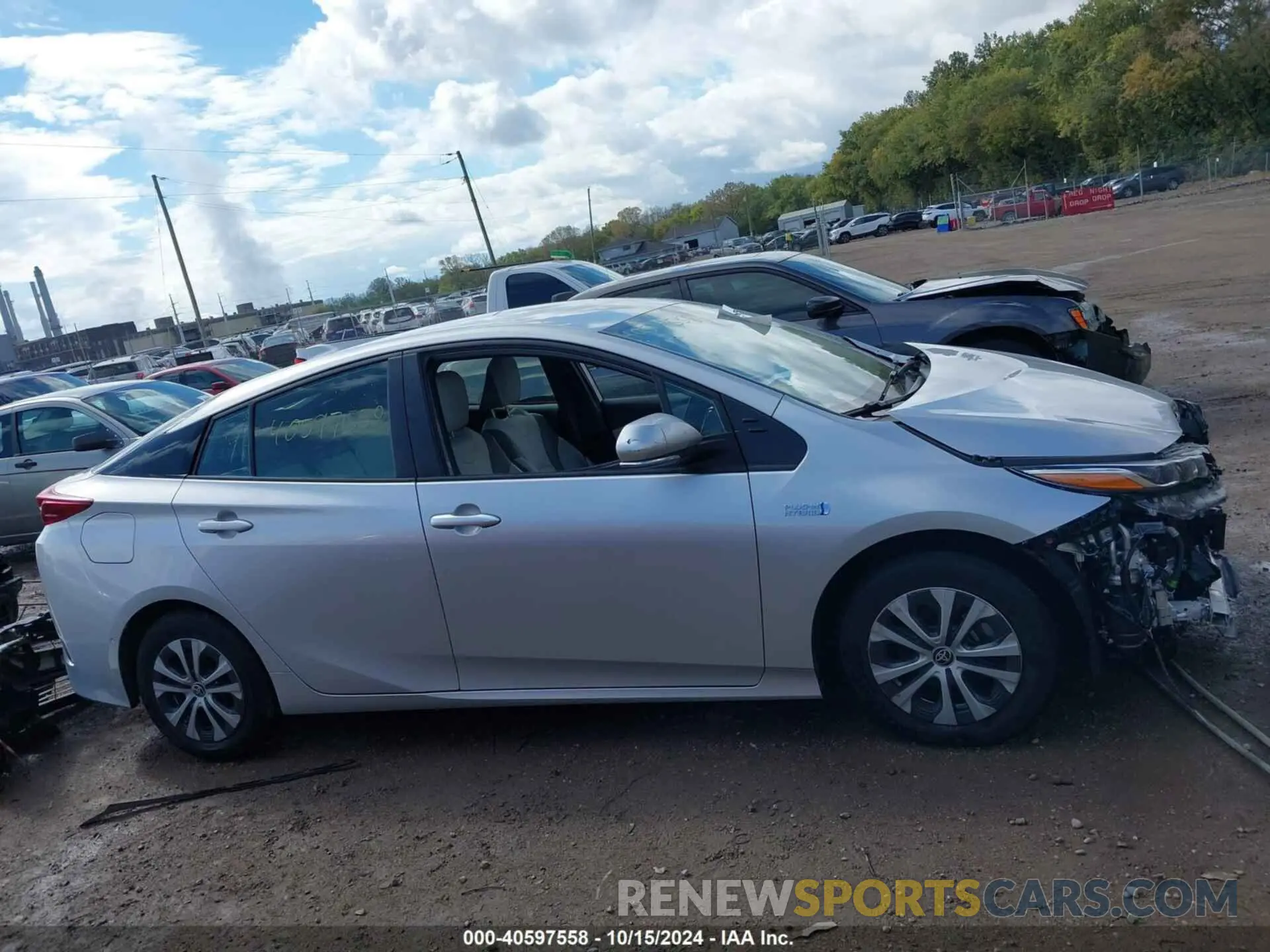 14 fotografías del automóvil dañado JTDKAMFP2M3169037 TOYOTA PRIUS PRIME 2021
