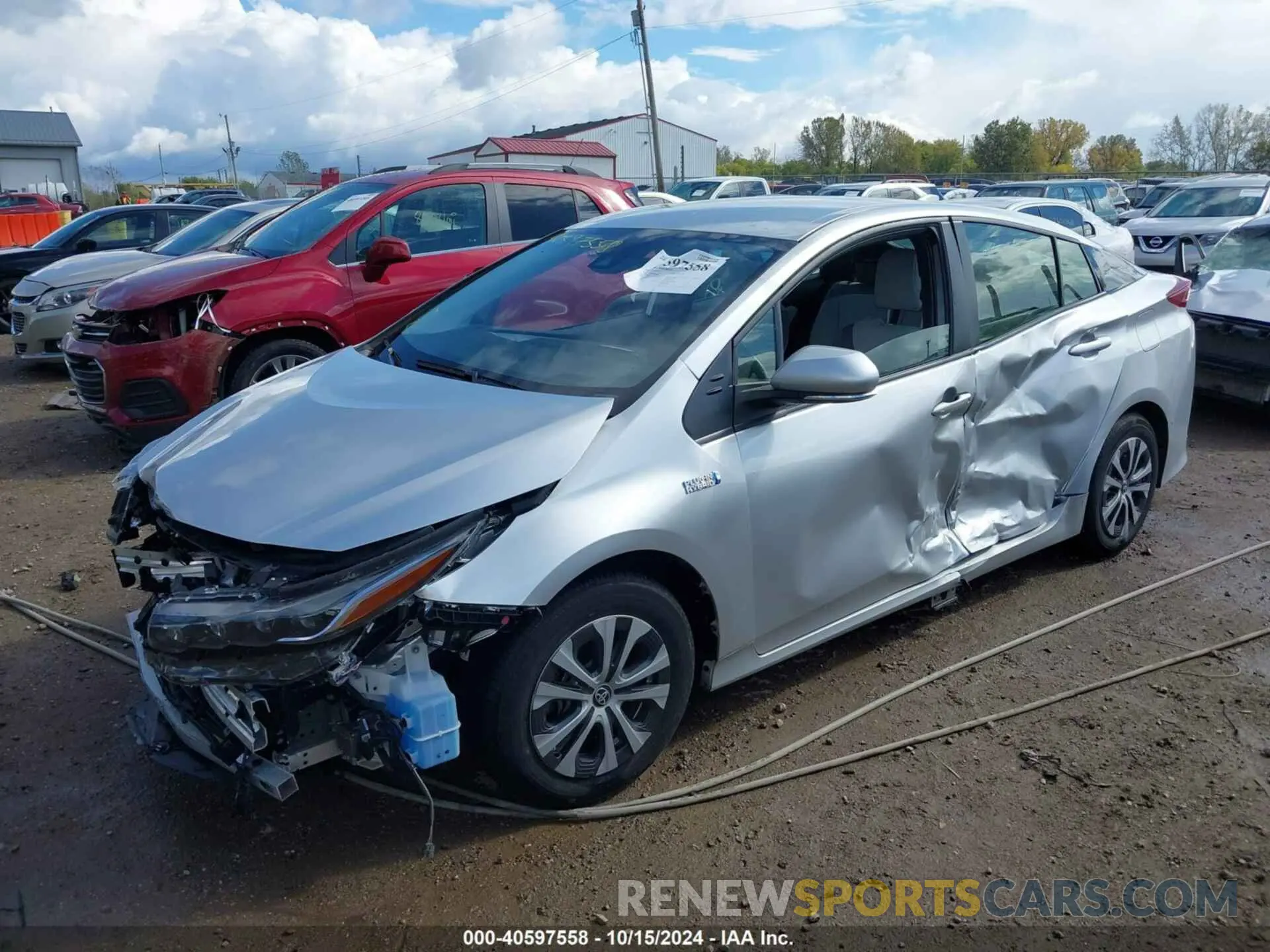 2 fotografías del automóvil dañado JTDKAMFP2M3169037 TOYOTA PRIUS PRIME 2021