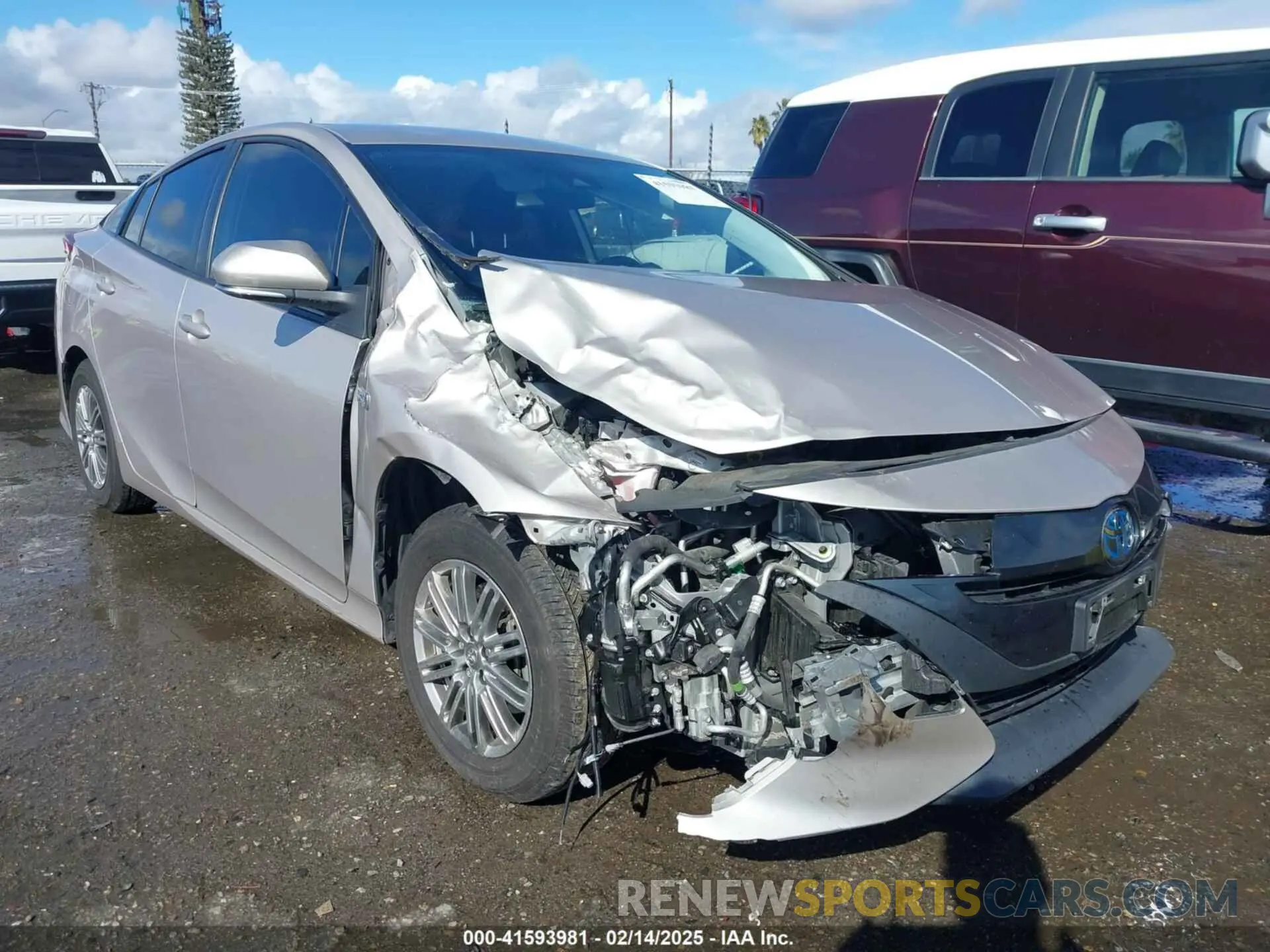 1 fotografías del automóvil dañado JTDKAMFP2M3182760 TOYOTA PRIUS PRIME 2021