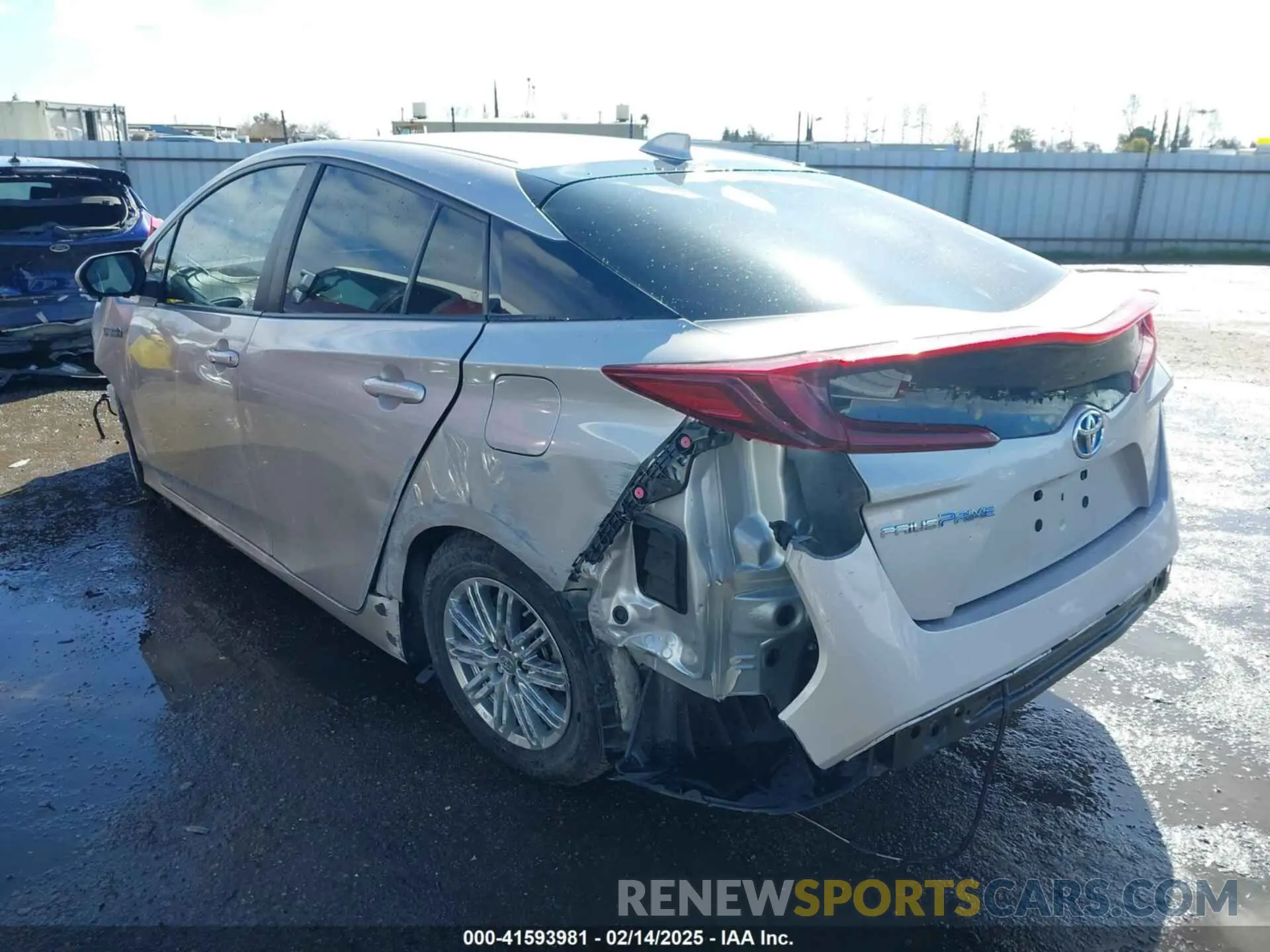 3 fotografías del automóvil dañado JTDKAMFP2M3182760 TOYOTA PRIUS PRIME 2021