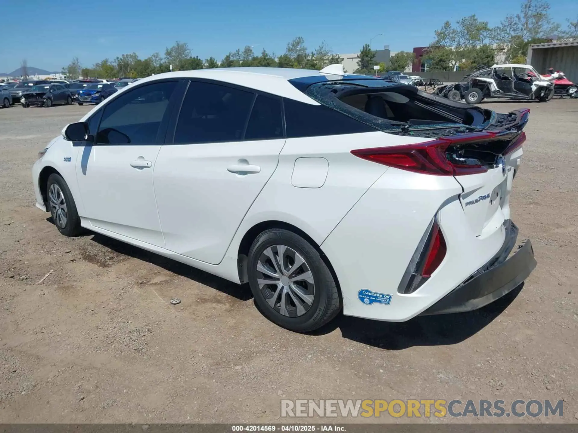 3 fotografías del automóvil dañado JTDKAMFP2M3184900 TOYOTA PRIUS PRIME 2021