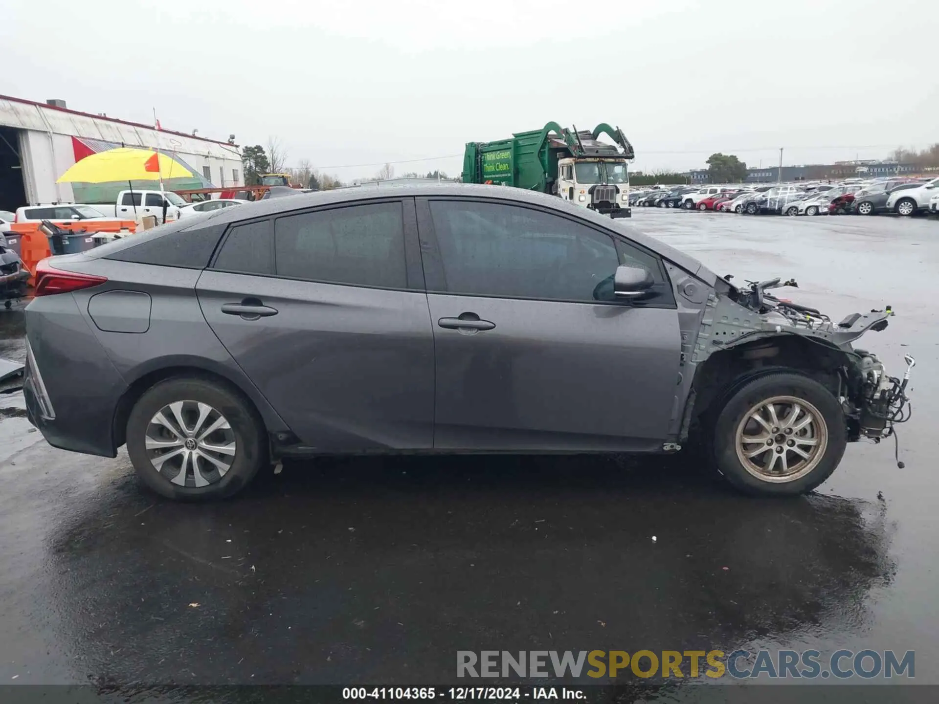 14 fotografías del automóvil dañado JTDKAMFP2M3190647 TOYOTA PRIUS PRIME 2021