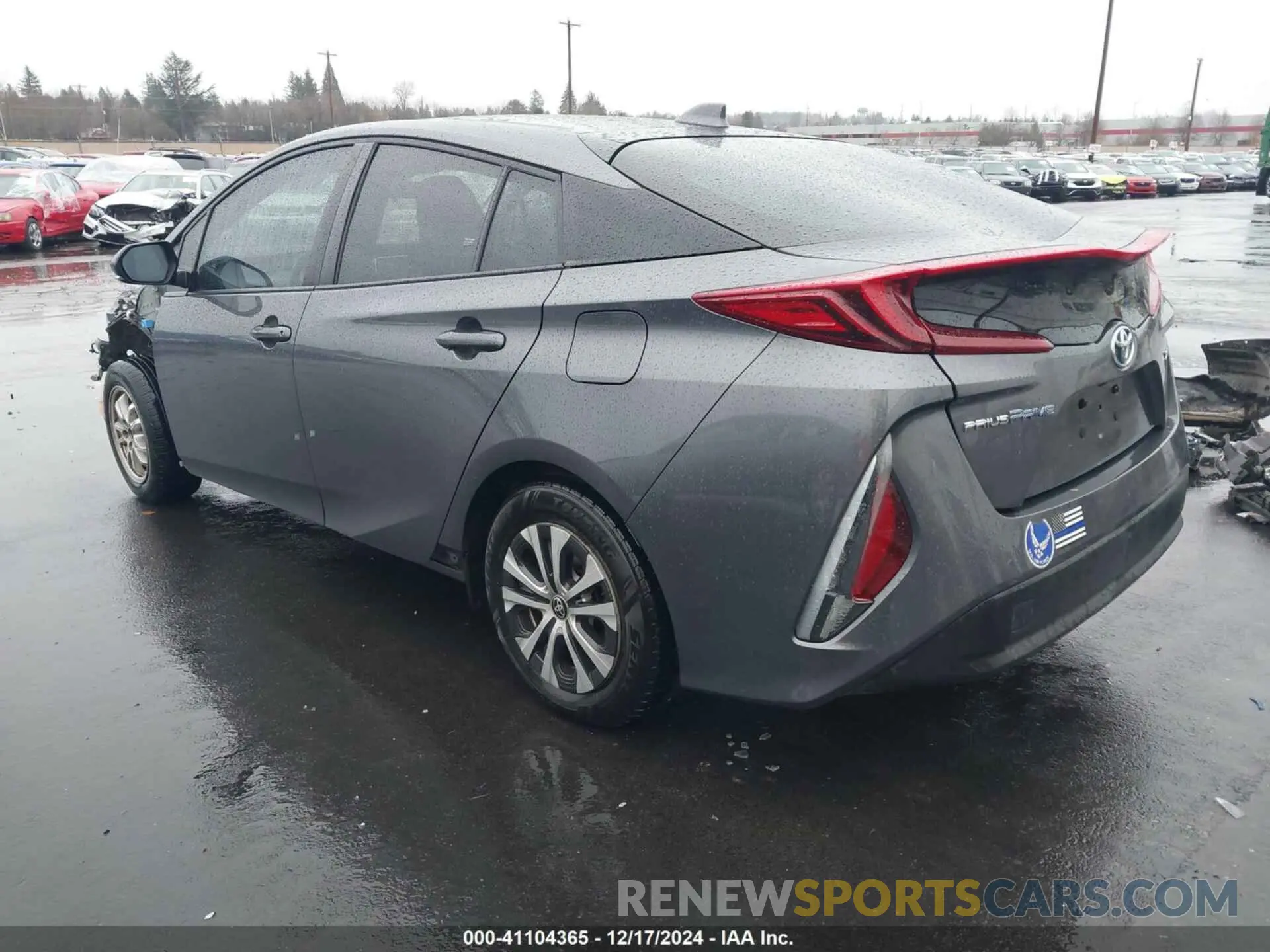 3 fotografías del automóvil dañado JTDKAMFP2M3190647 TOYOTA PRIUS PRIME 2021