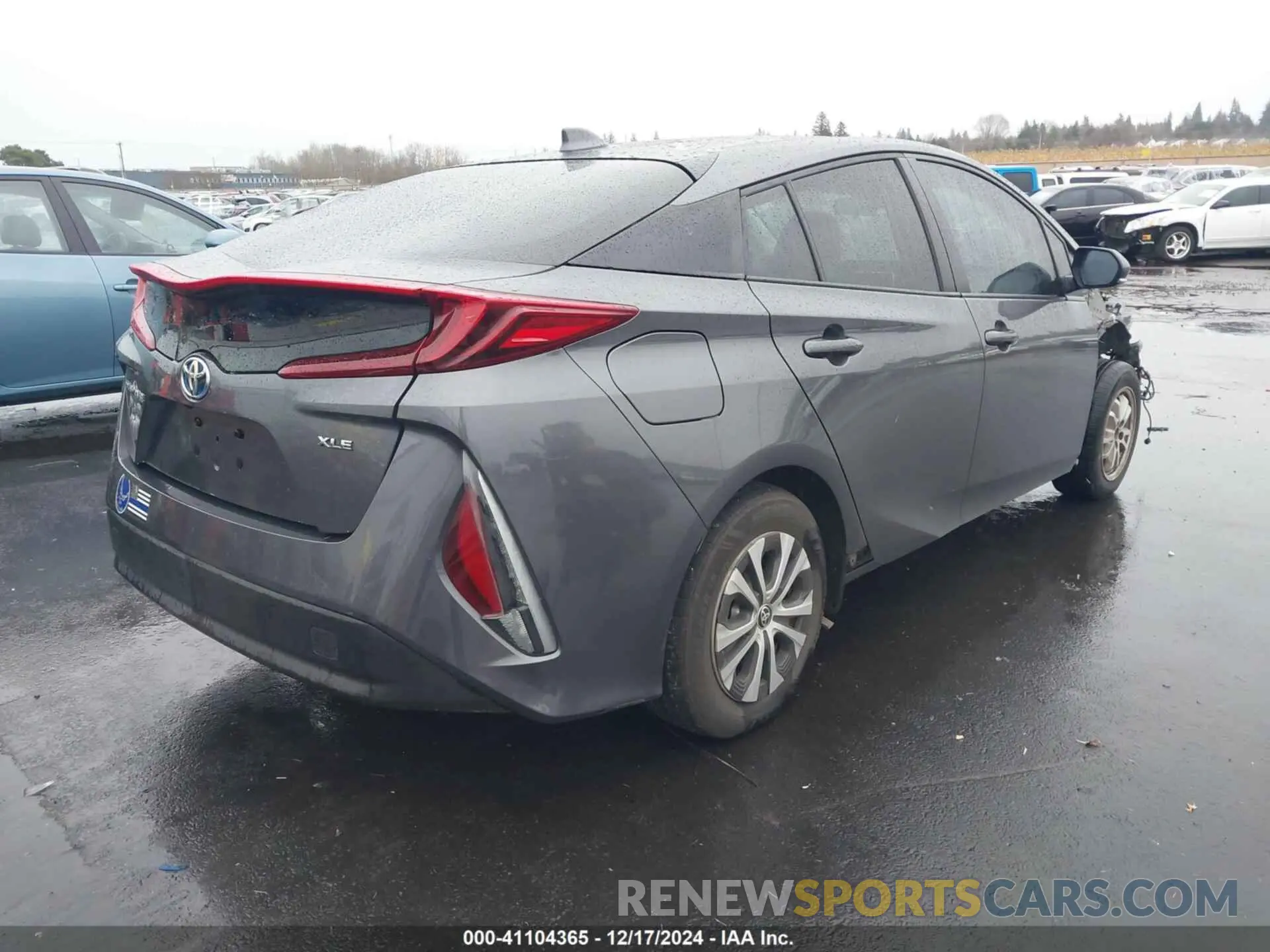 4 fotografías del automóvil dañado JTDKAMFP2M3190647 TOYOTA PRIUS PRIME 2021