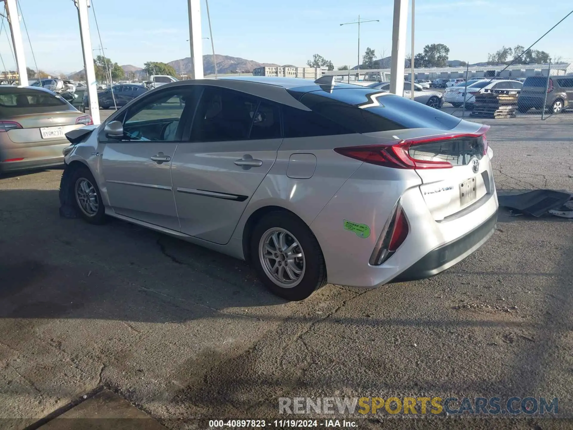 3 fotografías del automóvil dañado JTDKAMFP2M3194066 TOYOTA PRIUS PRIME 2021