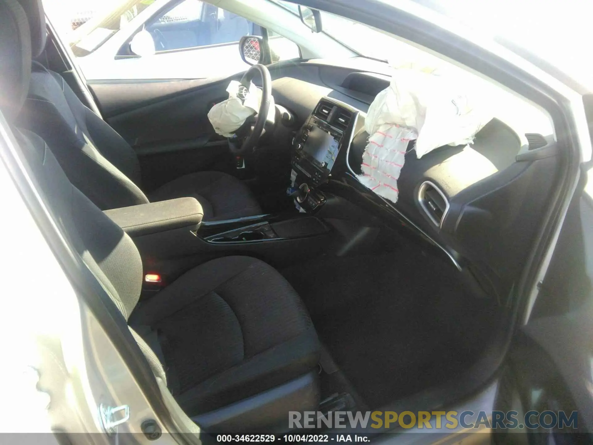 5 fotografías del automóvil dañado JTDKAMFP2M3194746 TOYOTA PRIUS PRIME 2021