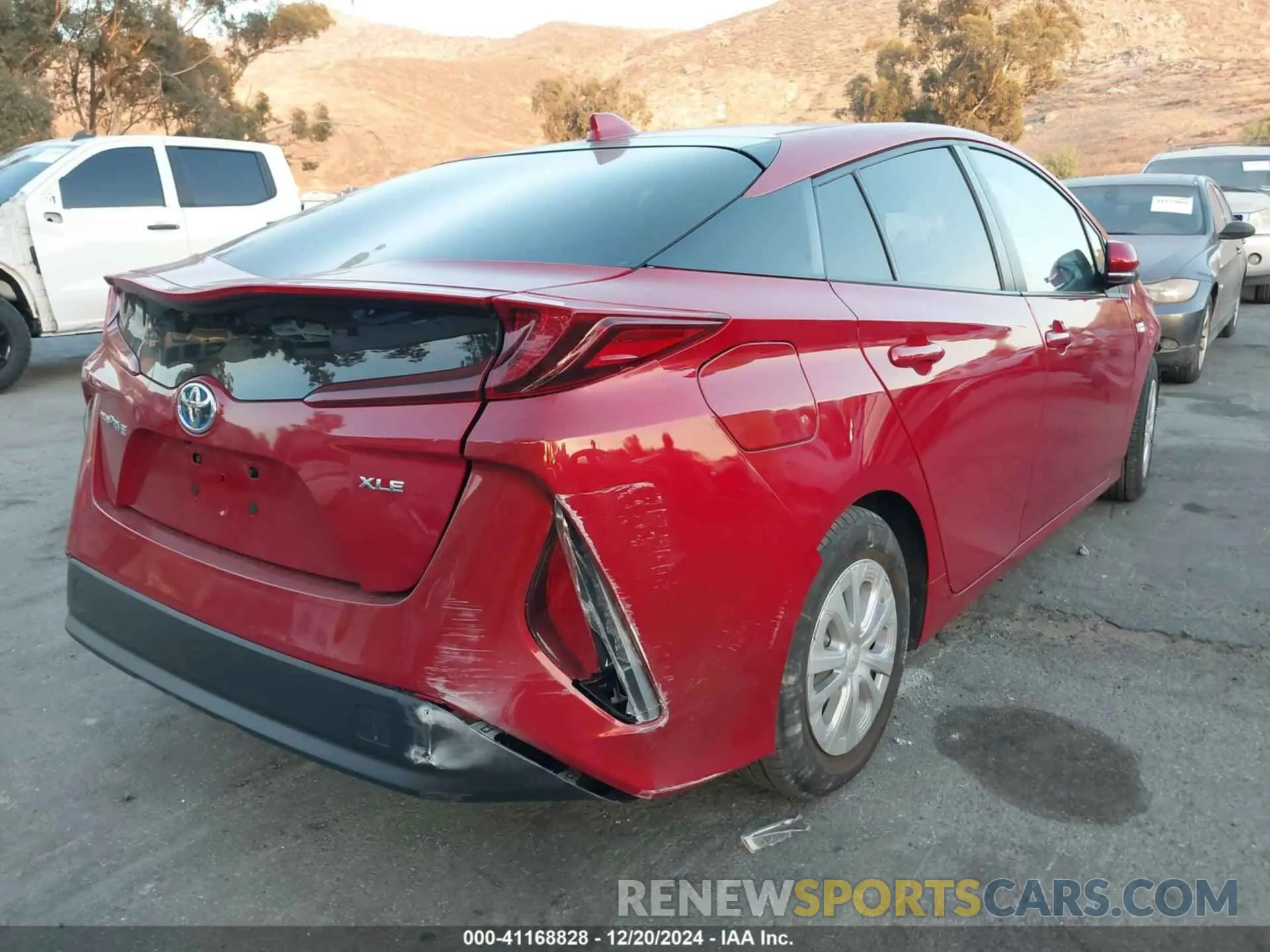 4 fotografías del automóvil dañado JTDKAMFP3M3173372 TOYOTA PRIUS PRIME 2021