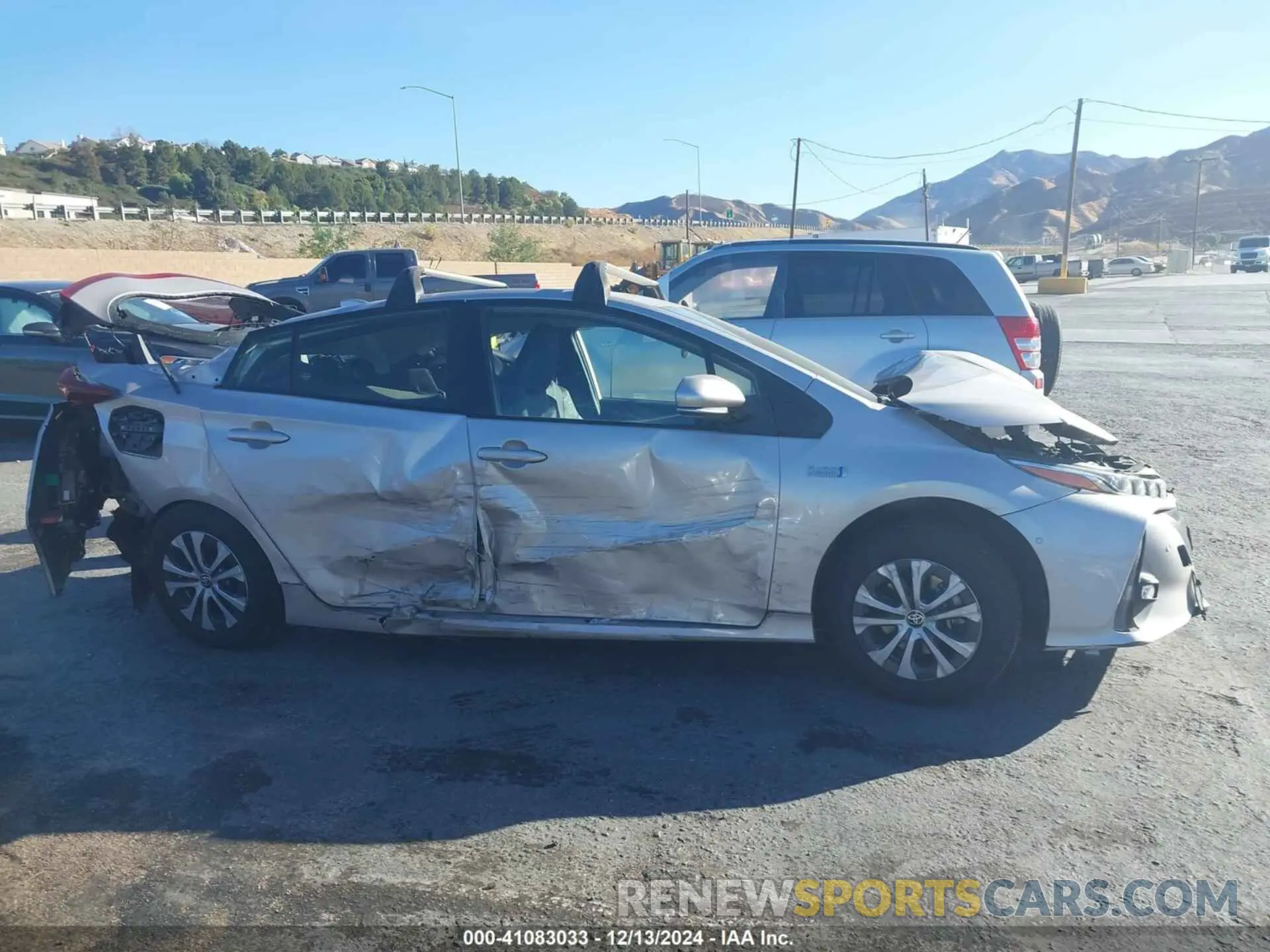 12 fotografías del automóvil dañado JTDKAMFP3M3180368 TOYOTA PRIUS PRIME 2021