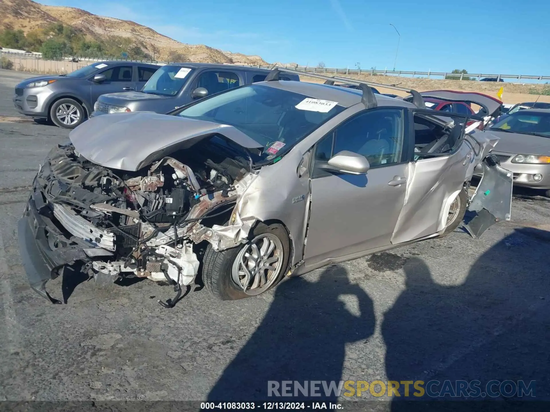13 fotografías del automóvil dañado JTDKAMFP3M3180368 TOYOTA PRIUS PRIME 2021