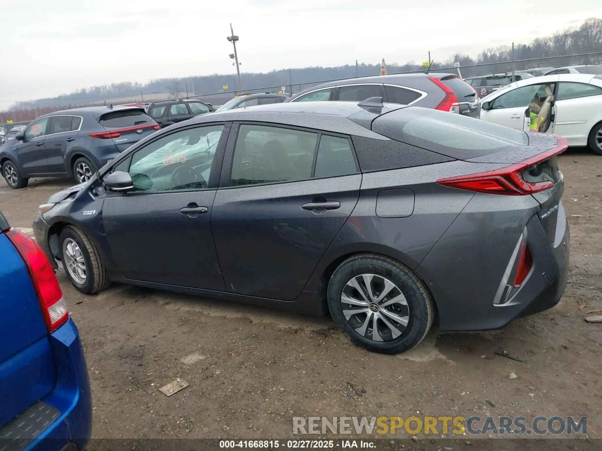 14 fotografías del automóvil dañado JTDKAMFP3M3188311 TOYOTA PRIUS PRIME 2021