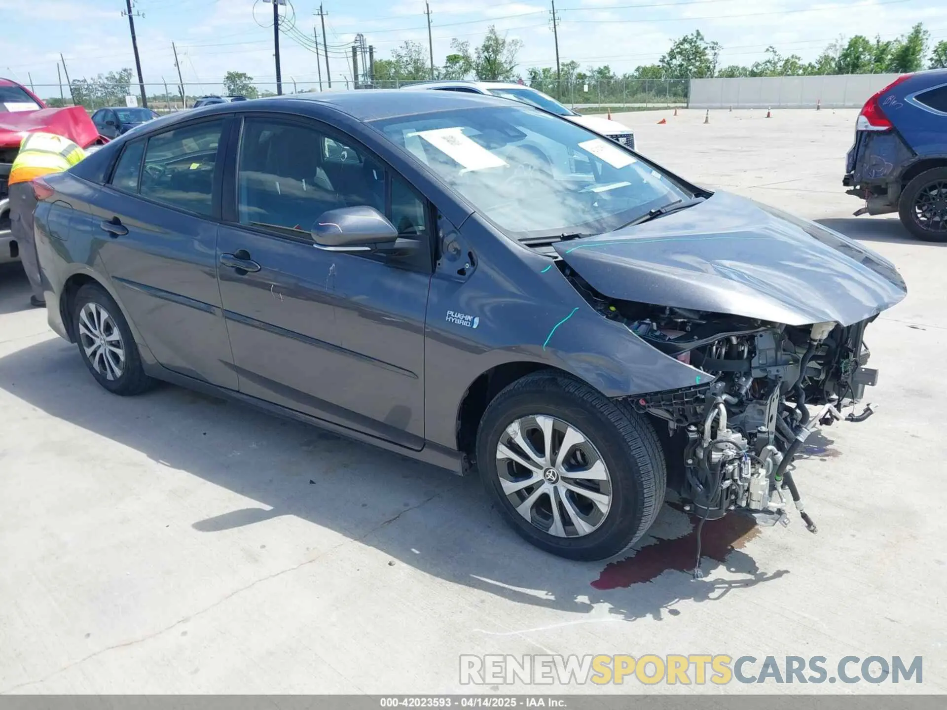 1 fotografías del automóvil dañado JTDKAMFP3M3193640 TOYOTA PRIUS PRIME 2021
