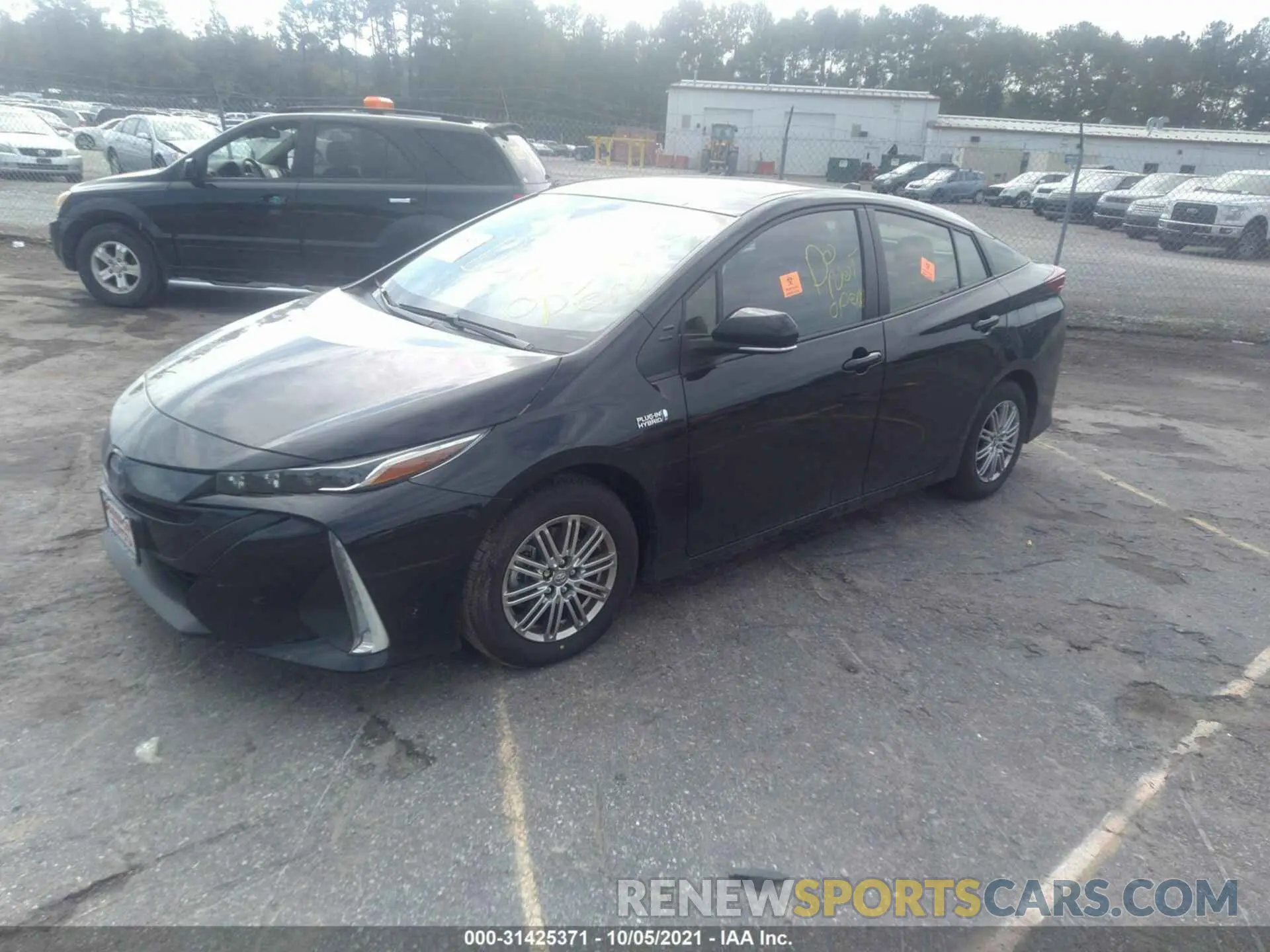 2 fotografías del automóvil dañado JTDKAMFP3M3196151 TOYOTA PRIUS PRIME 2021