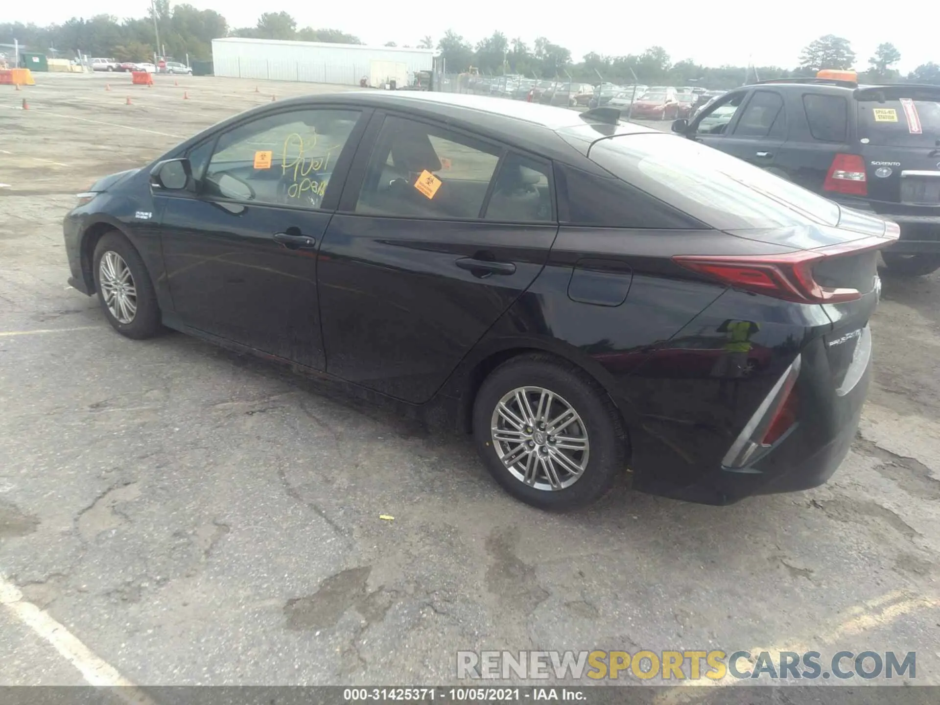 3 fotografías del automóvil dañado JTDKAMFP3M3196151 TOYOTA PRIUS PRIME 2021
