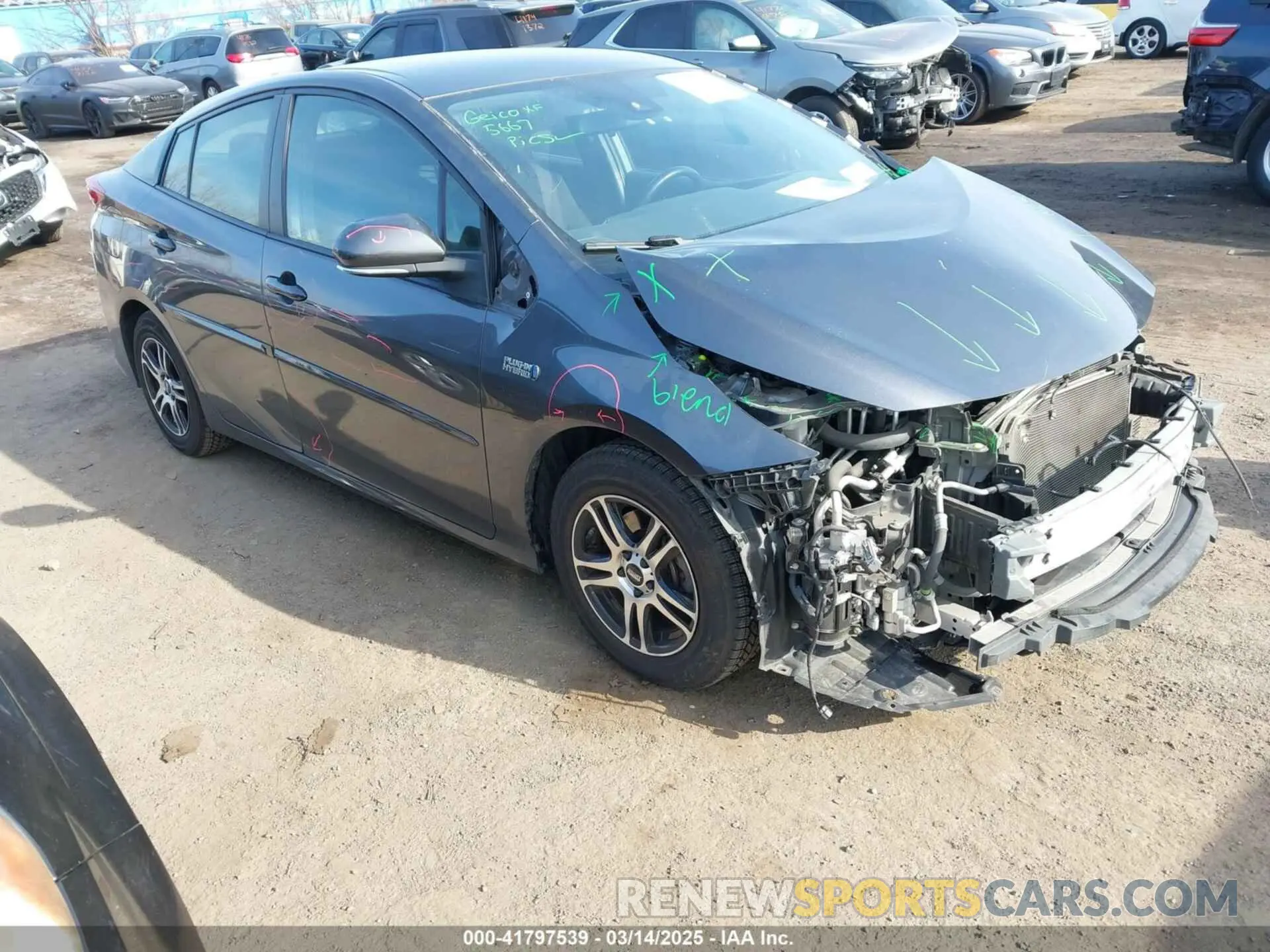 1 fotografías del automóvil dañado JTDKAMFP4M3165667 TOYOTA PRIUS PRIME 2021