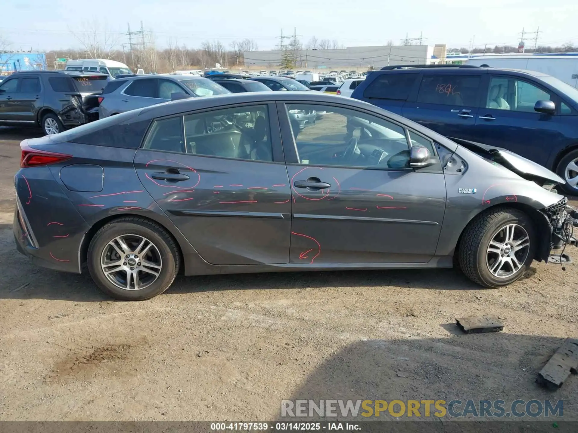 13 fotografías del automóvil dañado JTDKAMFP4M3165667 TOYOTA PRIUS PRIME 2021