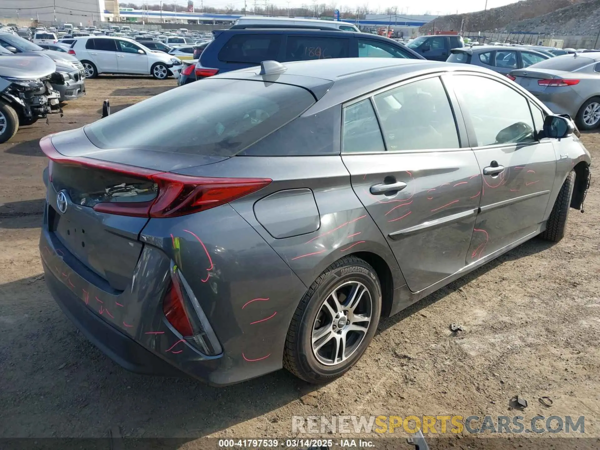4 fotografías del automóvil dañado JTDKAMFP4M3165667 TOYOTA PRIUS PRIME 2021