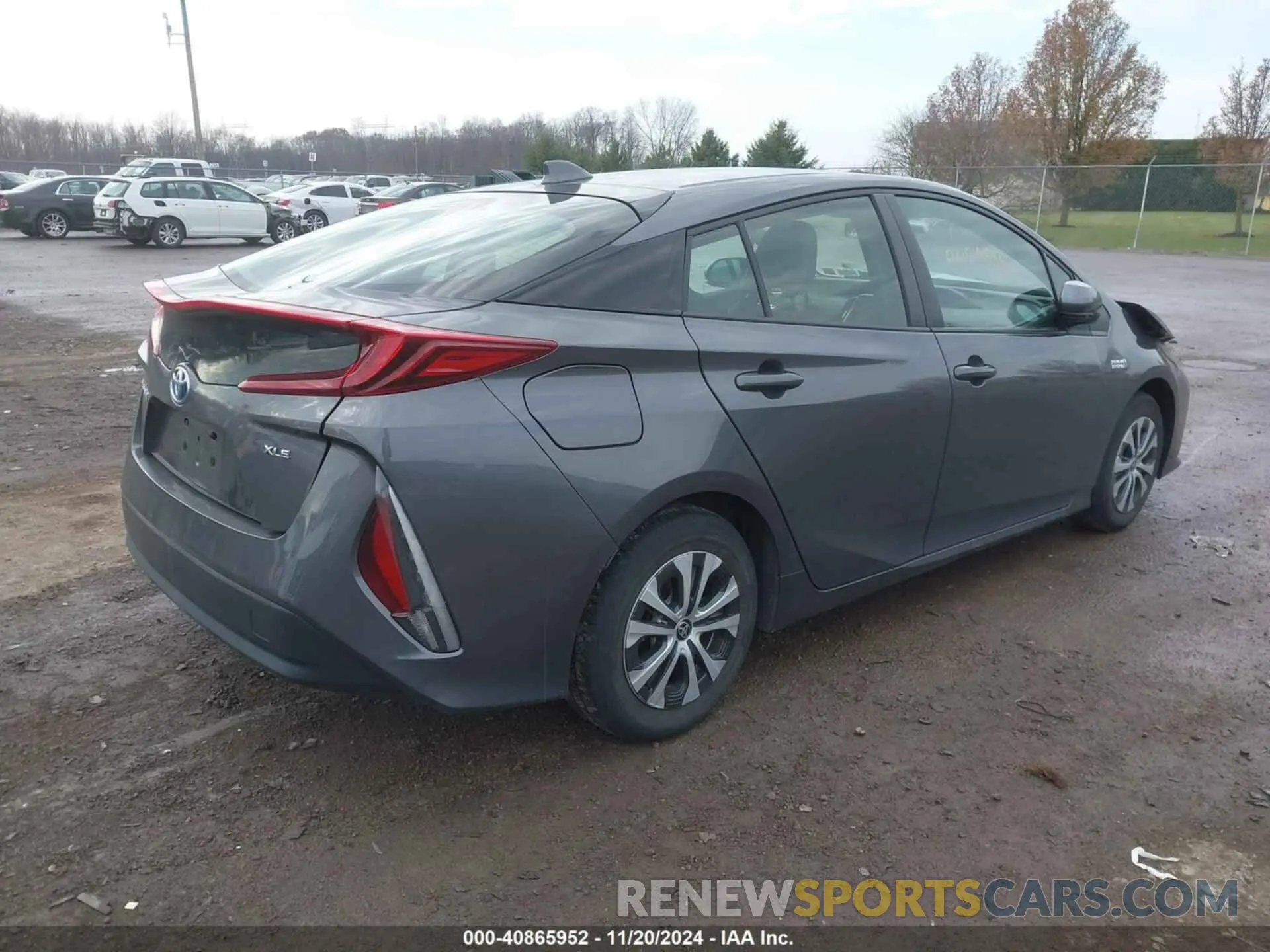 4 fotografías del automóvil dañado JTDKAMFP4M3171355 TOYOTA PRIUS PRIME 2021