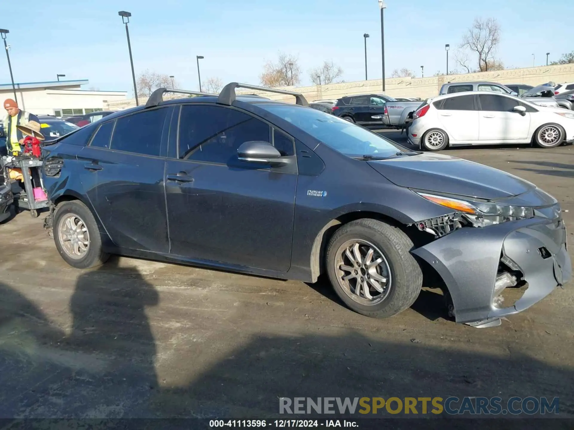 14 fotografías del automóvil dañado JTDKAMFP4M3189676 TOYOTA PRIUS PRIME 2021
