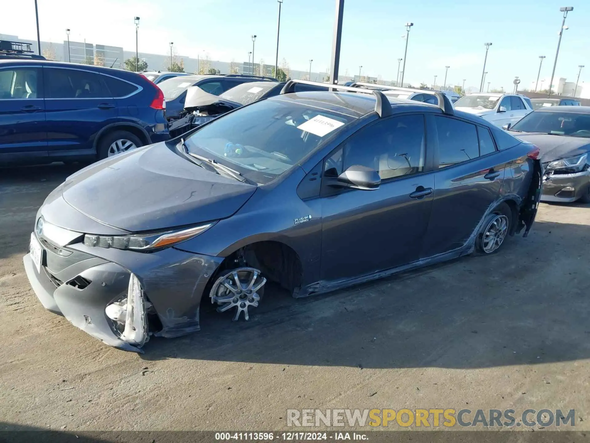 6 fotografías del automóvil dañado JTDKAMFP4M3189676 TOYOTA PRIUS PRIME 2021