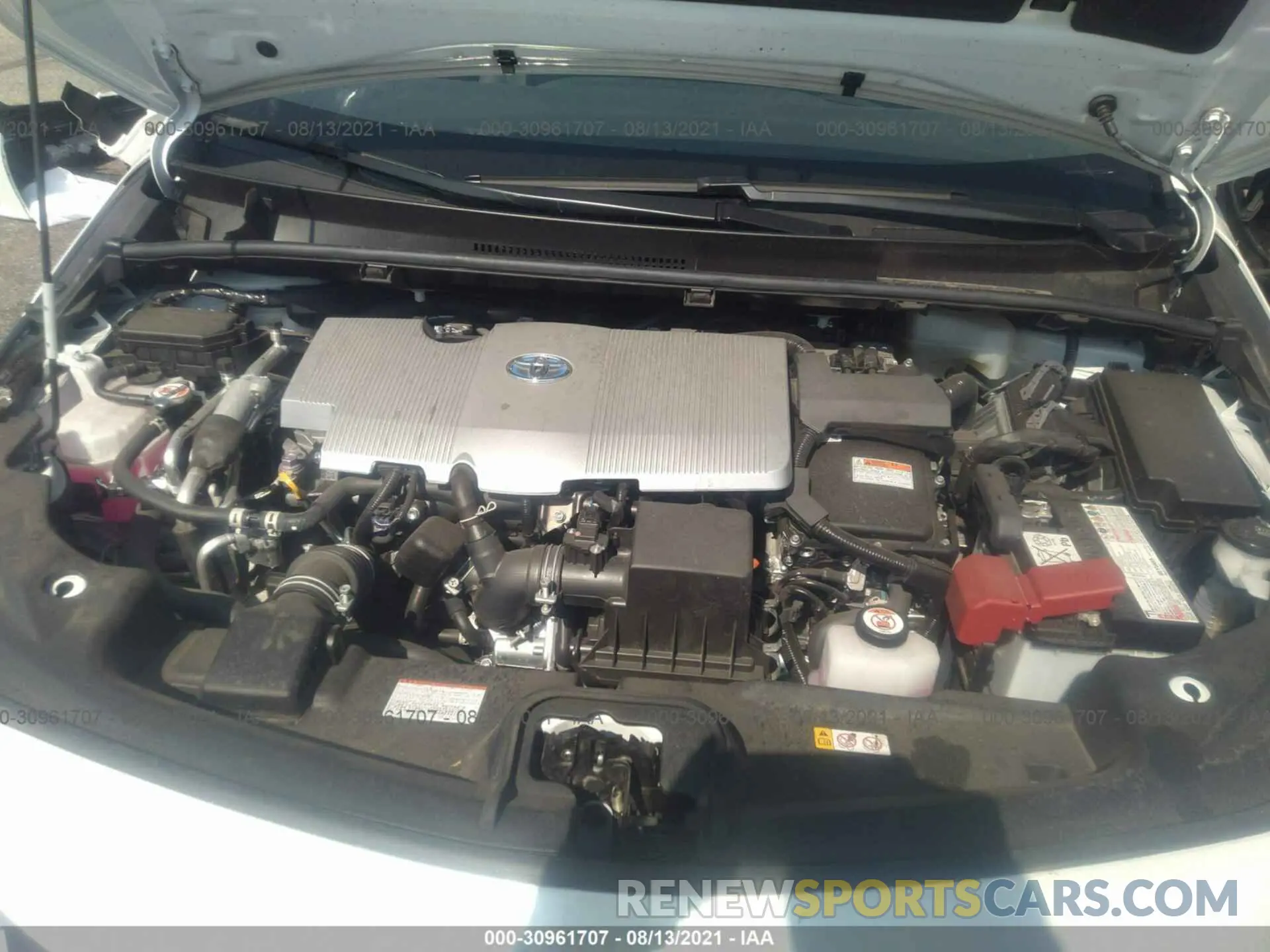 10 fotografías del automóvil dañado JTDKAMFP4M3190097 TOYOTA PRIUS PRIME 2021