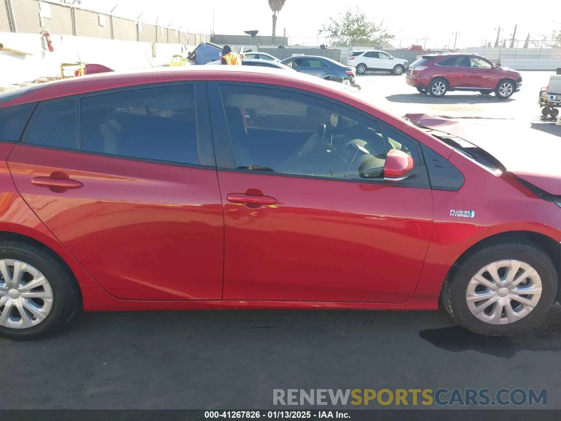 13 fotografías del automóvil dañado JTDKAMFP6M3179098 TOYOTA PRIUS PRIME 2021