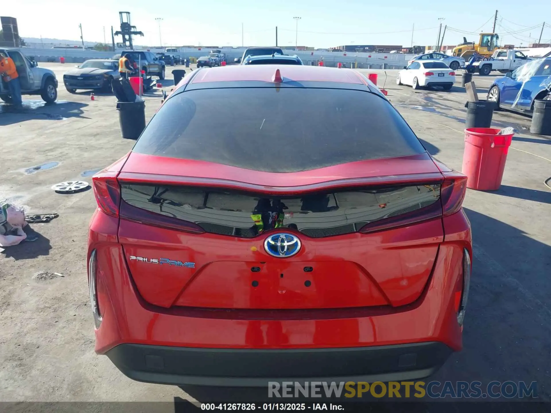 16 fotografías del automóvil dañado JTDKAMFP6M3179098 TOYOTA PRIUS PRIME 2021