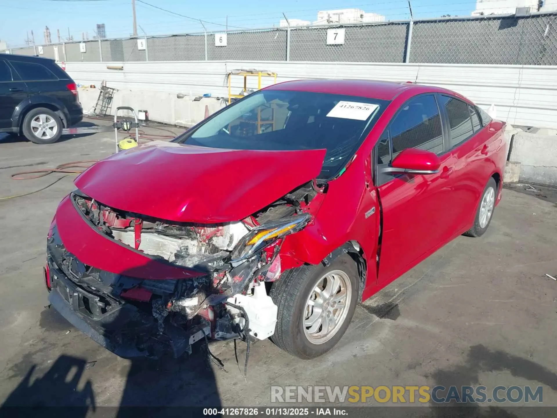 2 fotografías del automóvil dañado JTDKAMFP6M3179098 TOYOTA PRIUS PRIME 2021