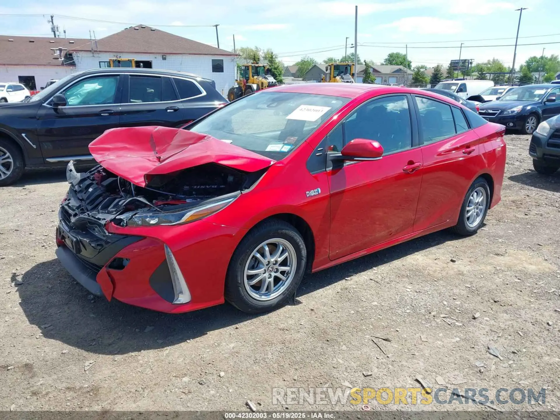2 fotografías del automóvil dañado JTDKAMFP6M3192515 TOYOTA PRIUS PRIME 2021