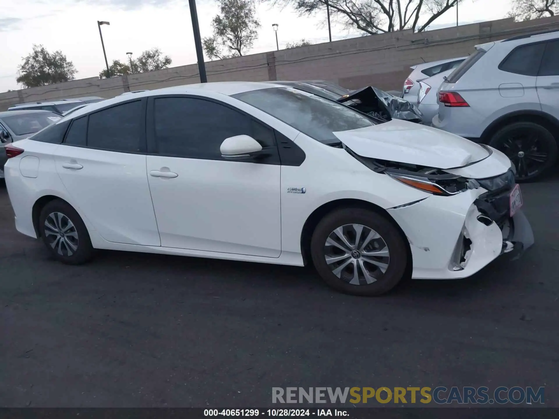 13 fotografías del automóvil dañado JTDKAMFP6M3192725 TOYOTA PRIUS PRIME 2021