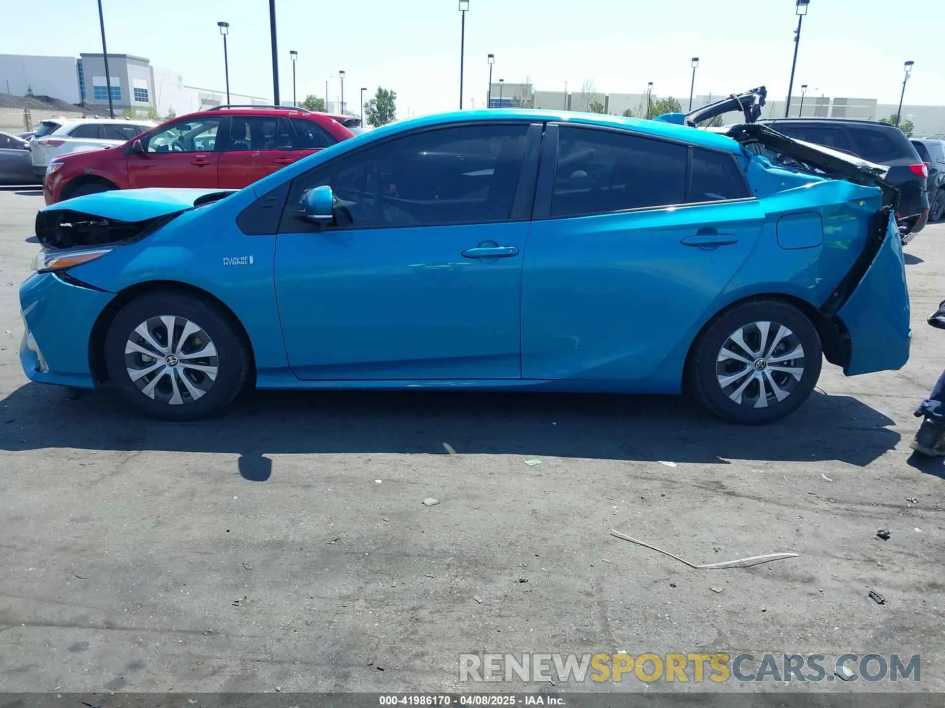 15 fotografías del automóvil dañado JTDKAMFP7M3169633 TOYOTA PRIUS PRIME 2021