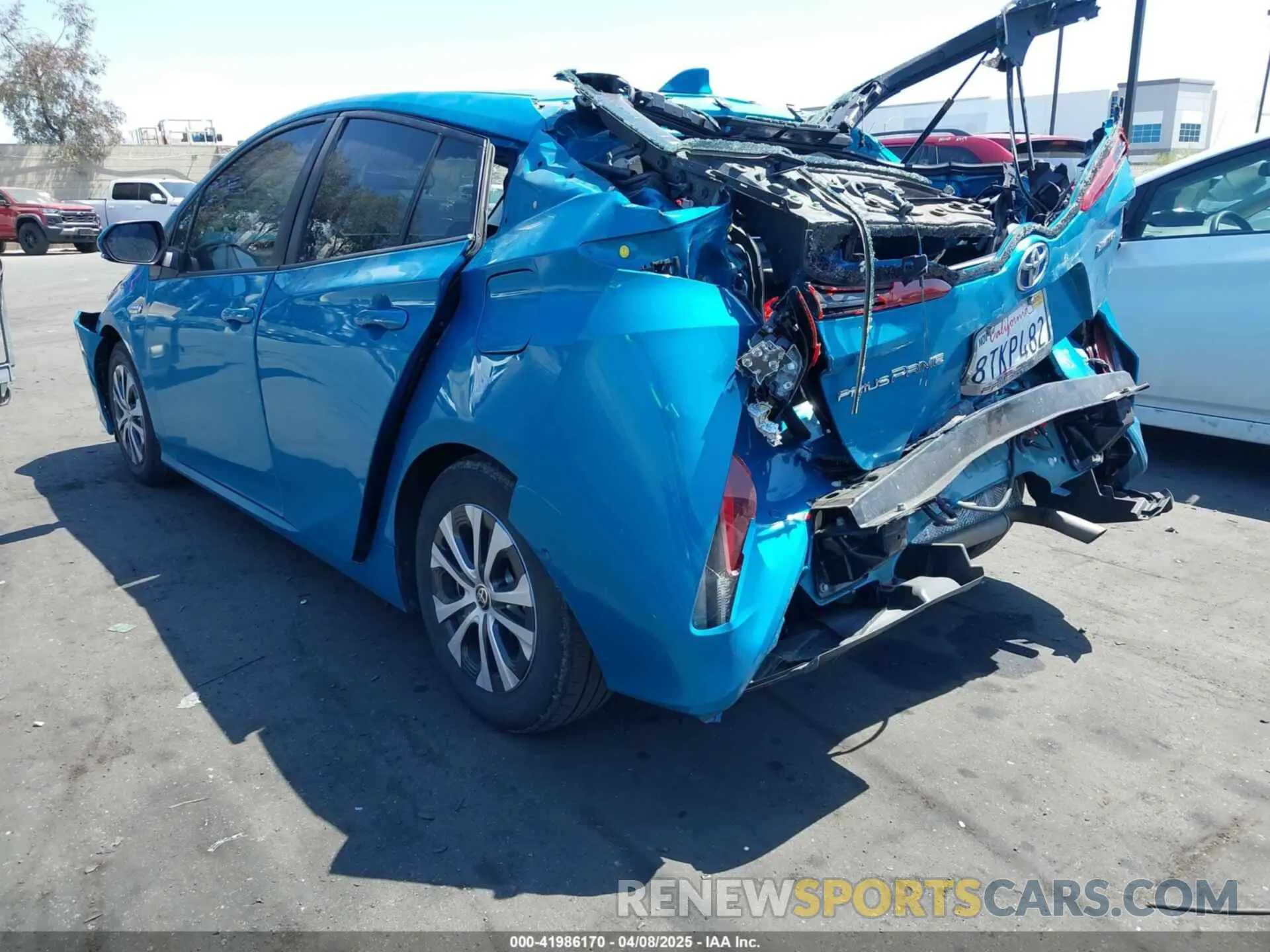 3 fotografías del automóvil dañado JTDKAMFP7M3169633 TOYOTA PRIUS PRIME 2021