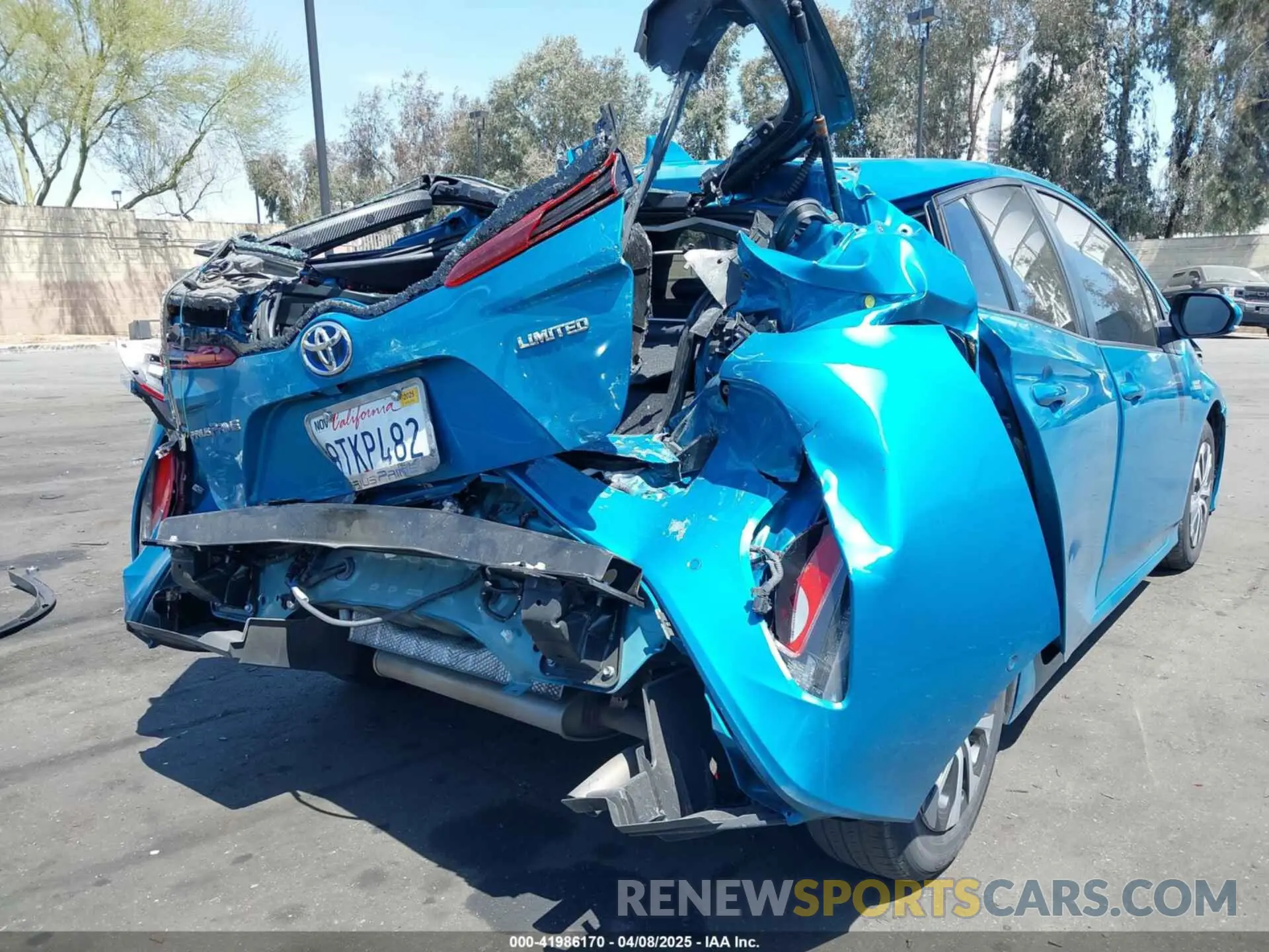 6 fotografías del automóvil dañado JTDKAMFP7M3169633 TOYOTA PRIUS PRIME 2021