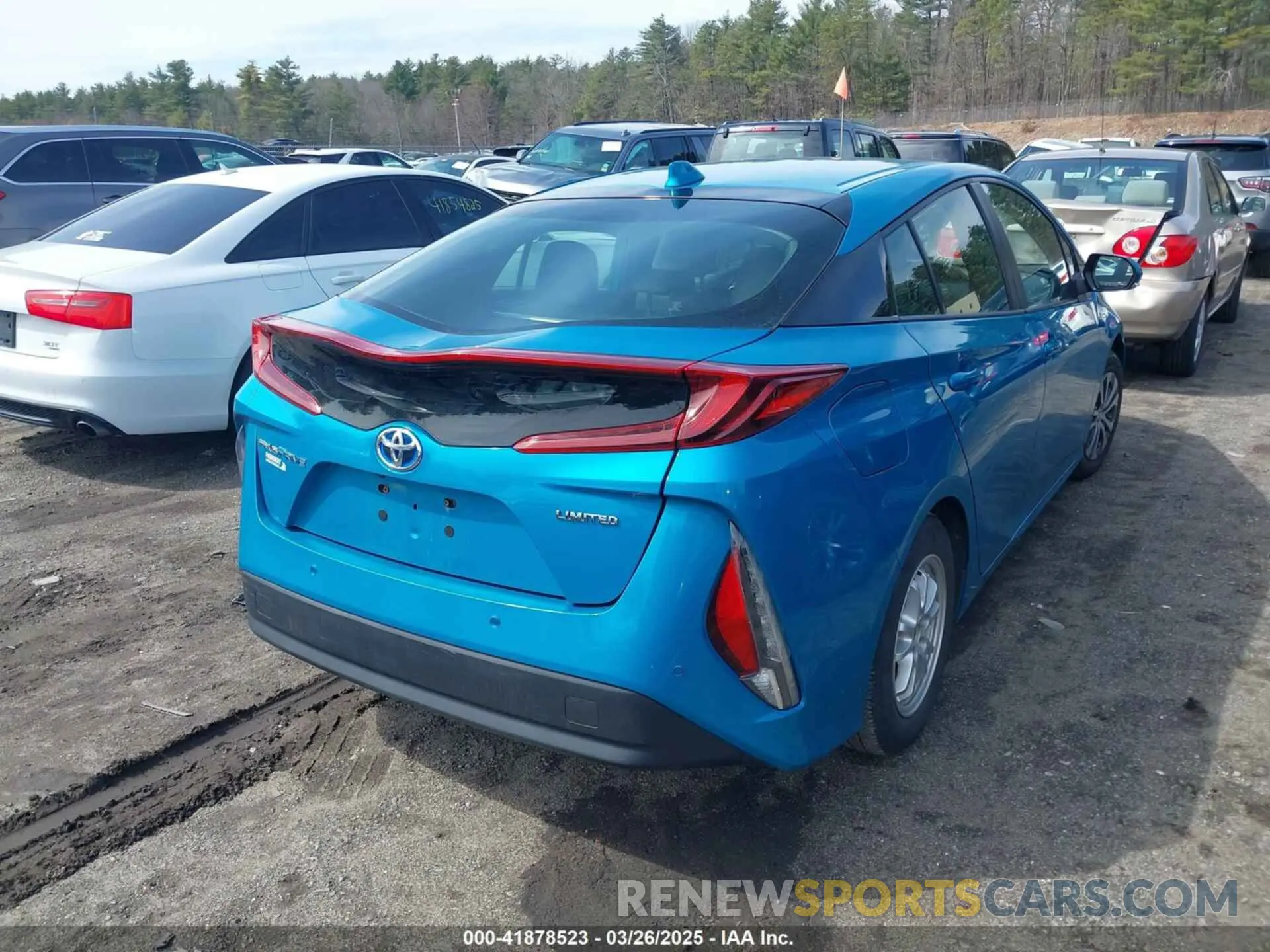 4 fotografías del automóvil dañado JTDKAMFP7M3178395 TOYOTA PRIUS PRIME 2021