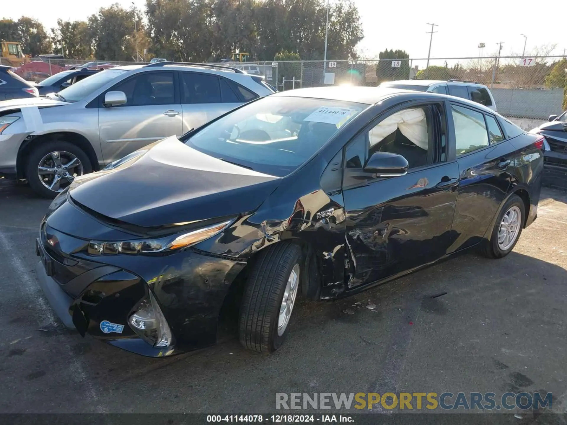 2 fotografías del automóvil dañado JTDKAMFP8M3187235 TOYOTA PRIUS PRIME 2021