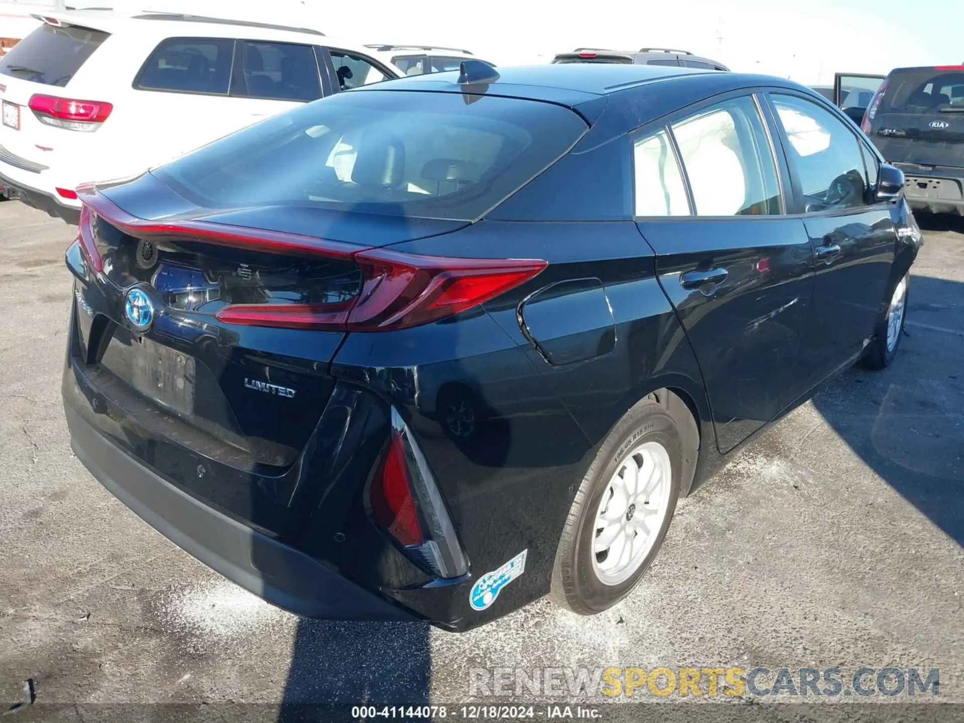4 fotografías del automóvil dañado JTDKAMFP8M3187235 TOYOTA PRIUS PRIME 2021