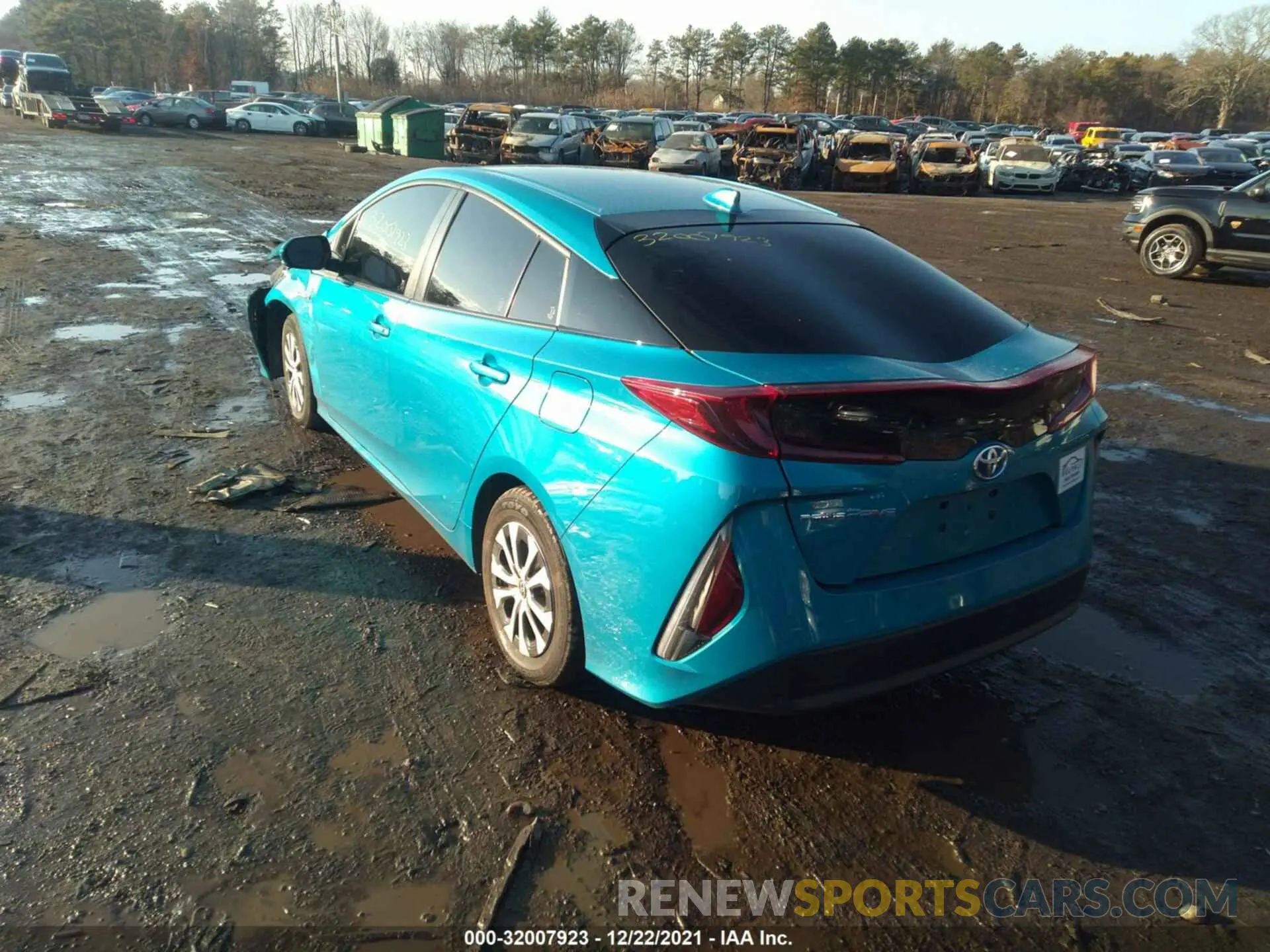 3 fotografías del automóvil dañado JTDKAMFP9M3174610 TOYOTA PRIUS PRIME 2021