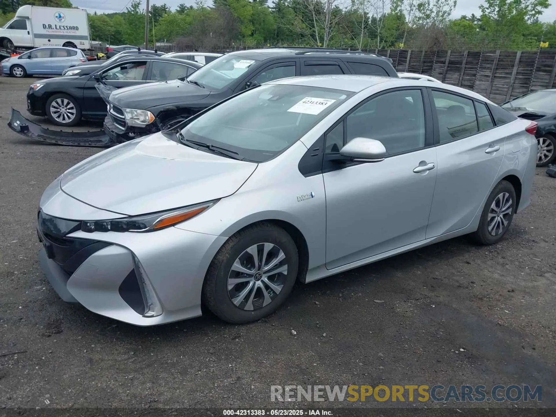 2 fotografías del automóvil dañado JTDKAMFP9M3179242 TOYOTA PRIUS PRIME 2021