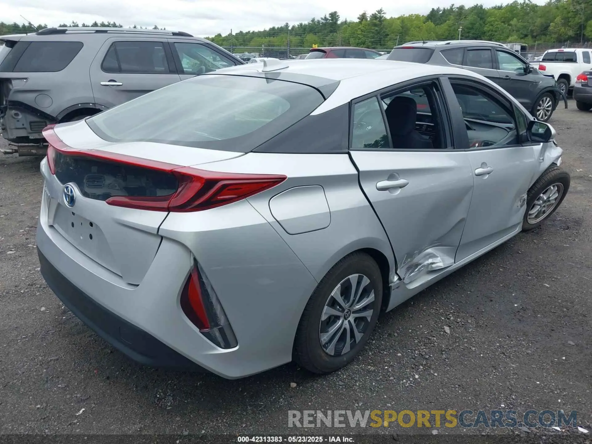 4 fotografías del automóvil dañado JTDKAMFP9M3179242 TOYOTA PRIUS PRIME 2021