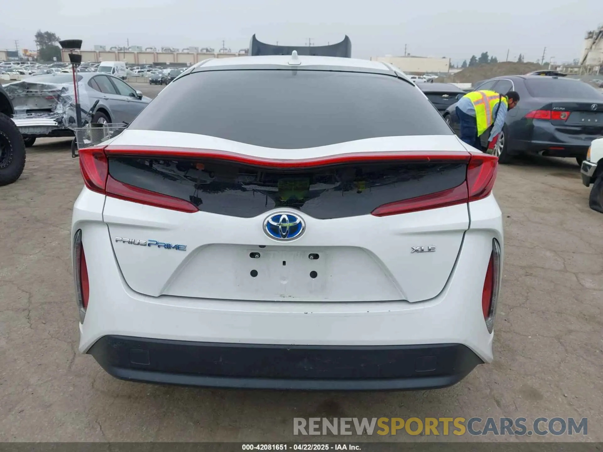 16 fotografías del automóvil dañado JTDKAMFP9M3194047 TOYOTA PRIUS PRIME 2021