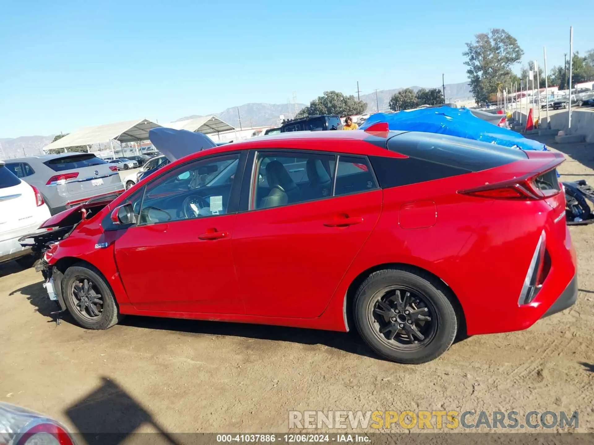 15 fotografías del automóvil dañado JTDKAMFPXM3169612 TOYOTA PRIUS PRIME 2021