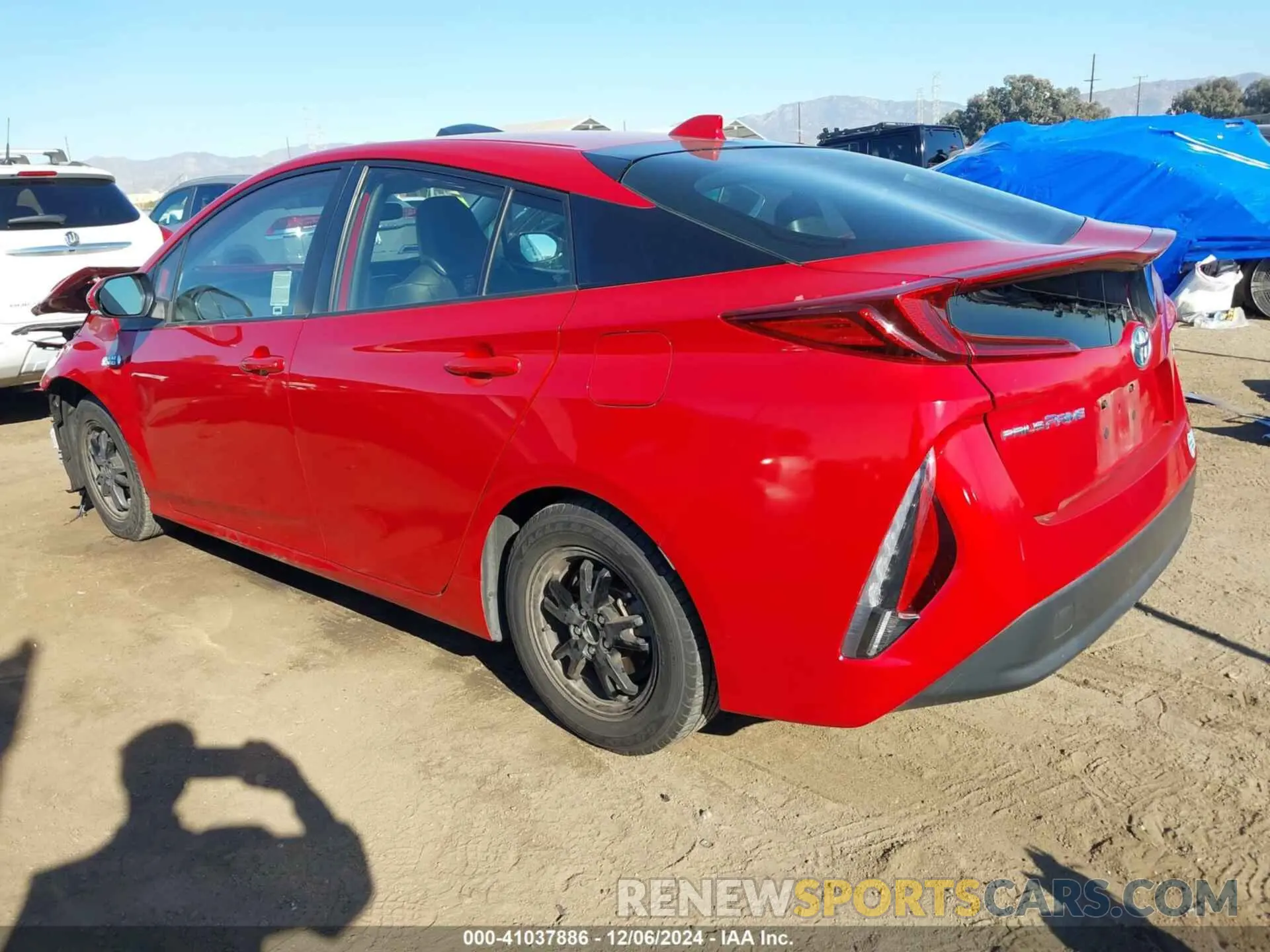 3 fotografías del automóvil dañado JTDKAMFPXM3169612 TOYOTA PRIUS PRIME 2021