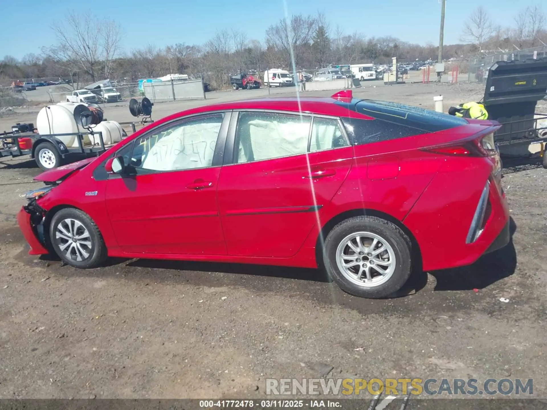 14 fotografías del automóvil dañado JTDKAMFPXM3169626 TOYOTA PRIUS PRIME 2021