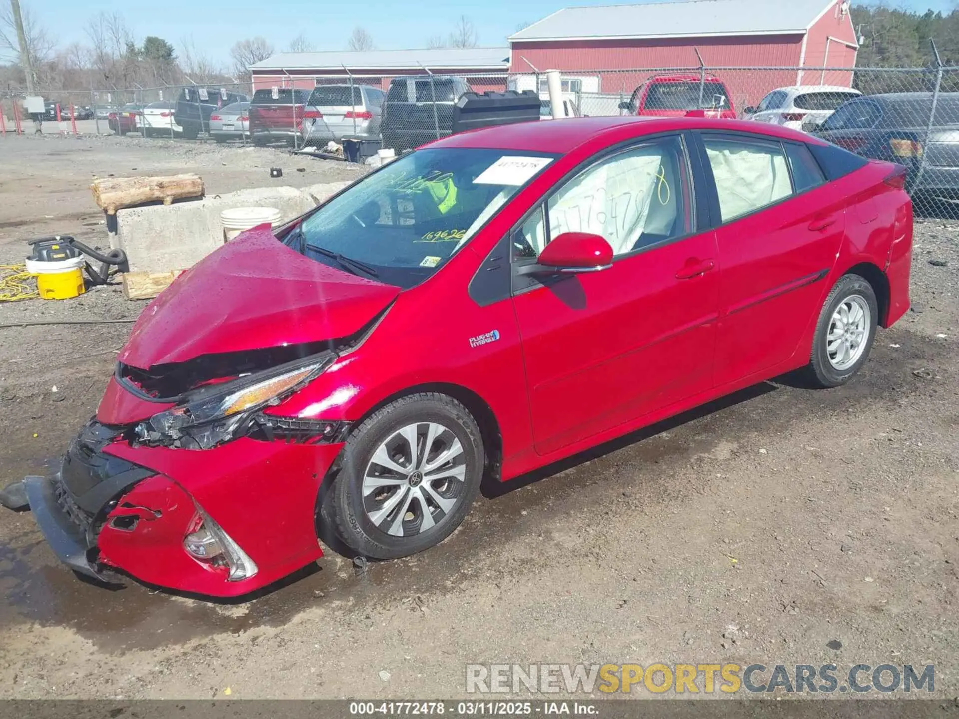 2 fotografías del automóvil dañado JTDKAMFPXM3169626 TOYOTA PRIUS PRIME 2021