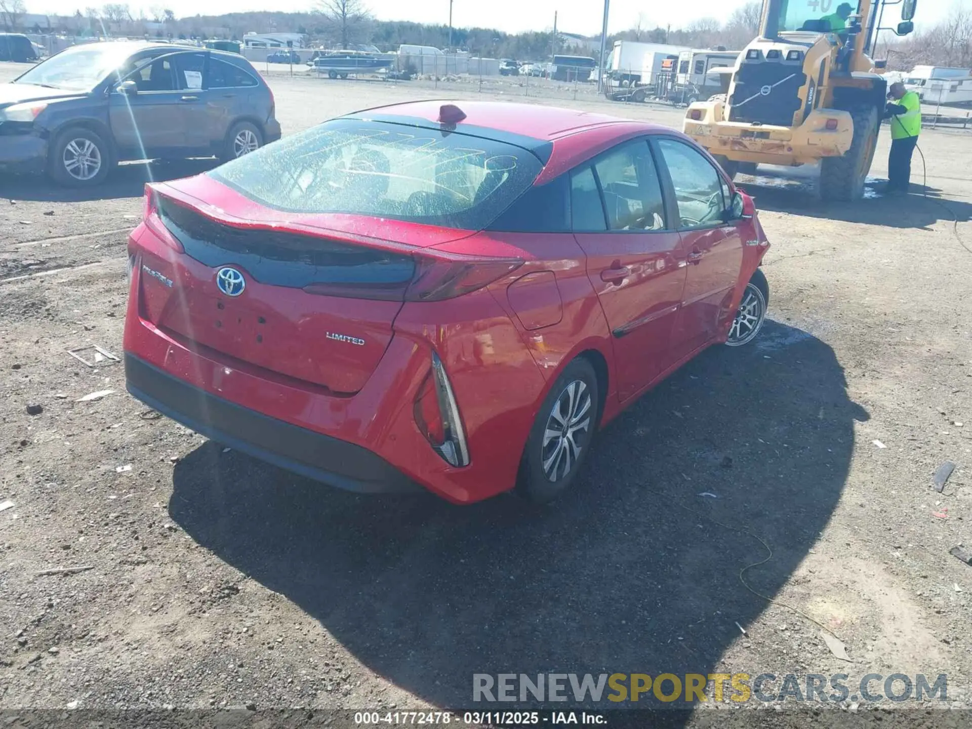 4 fotografías del automóvil dañado JTDKAMFPXM3169626 TOYOTA PRIUS PRIME 2021