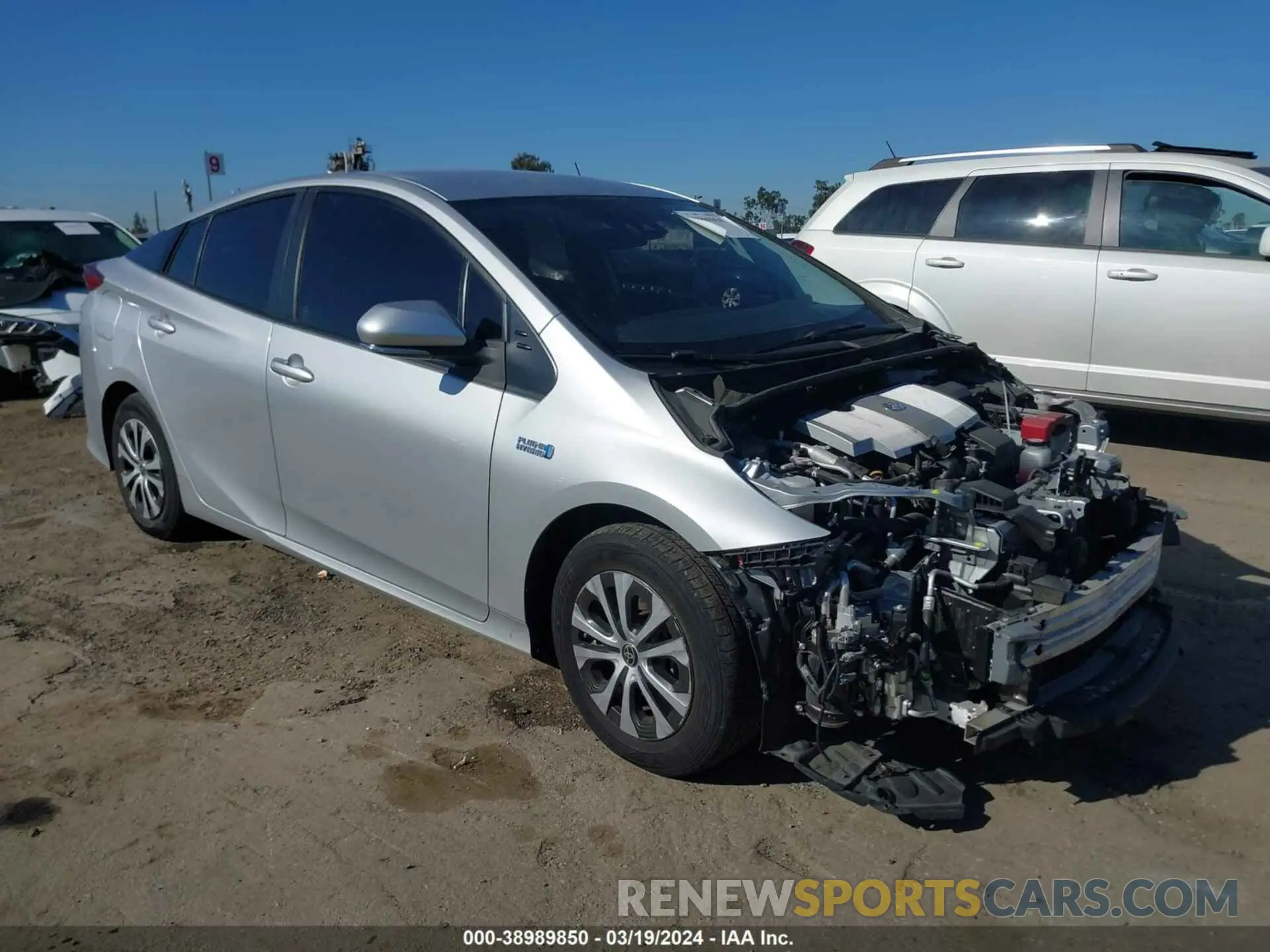 1 fotografías del automóvil dañado JTDKAMFPXM3180366 TOYOTA PRIUS PRIME 2021