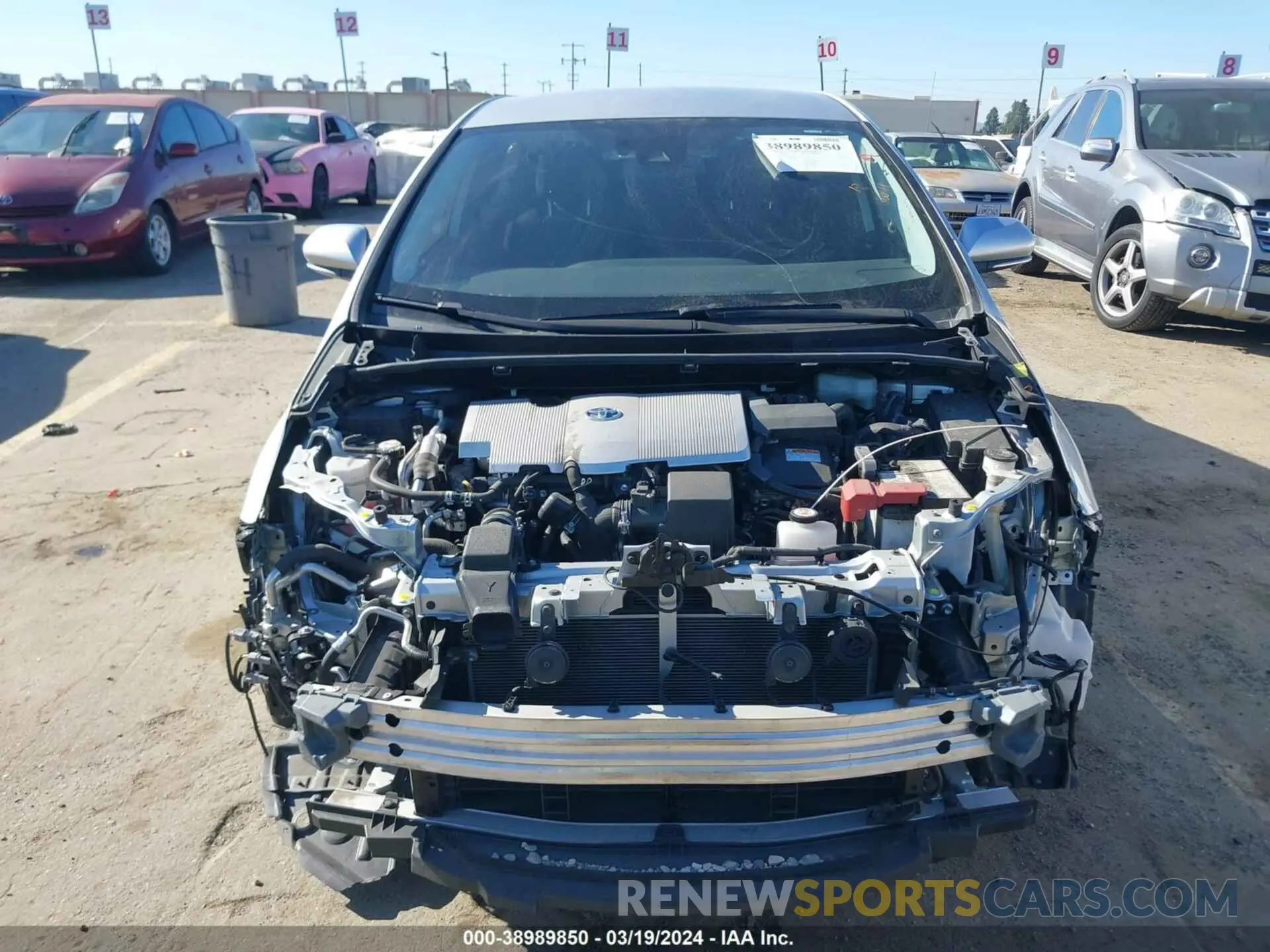 12 fotografías del automóvil dañado JTDKAMFPXM3180366 TOYOTA PRIUS PRIME 2021
