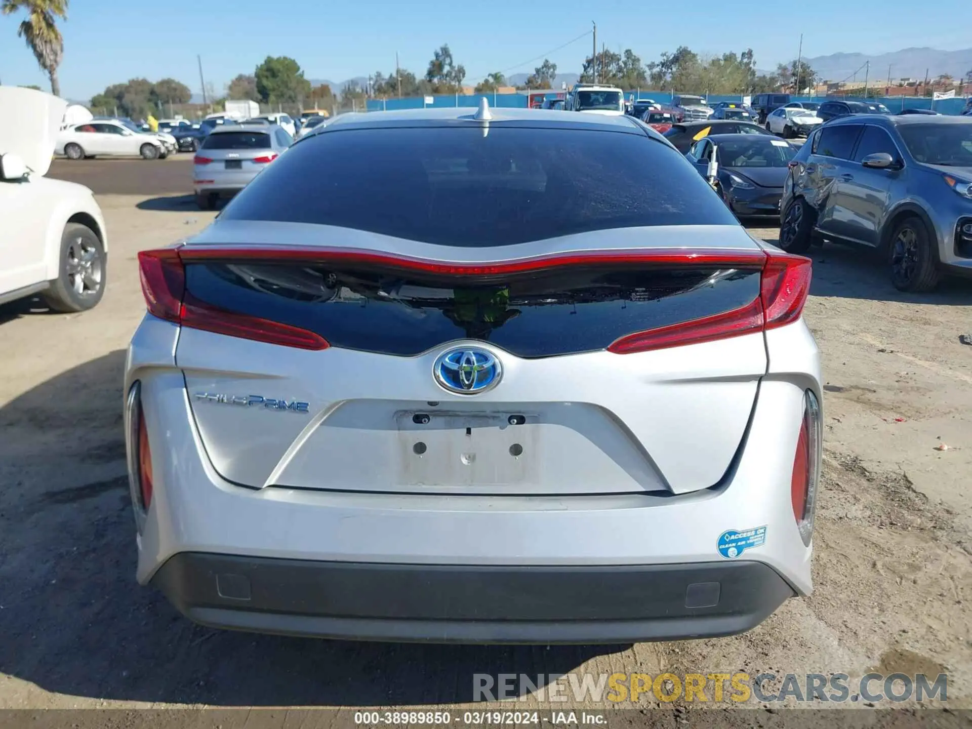 16 fotografías del automóvil dañado JTDKAMFPXM3180366 TOYOTA PRIUS PRIME 2021