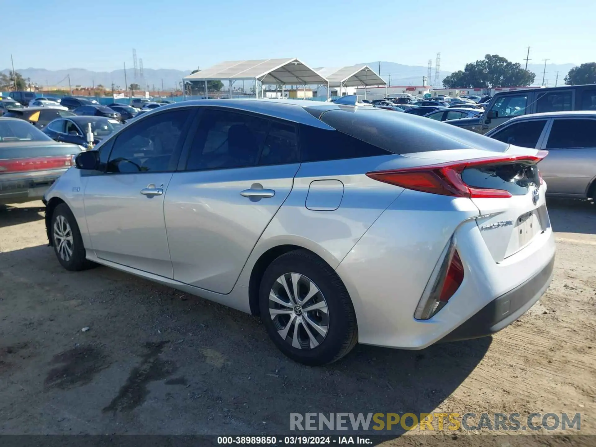 3 fotografías del automóvil dañado JTDKAMFPXM3180366 TOYOTA PRIUS PRIME 2021