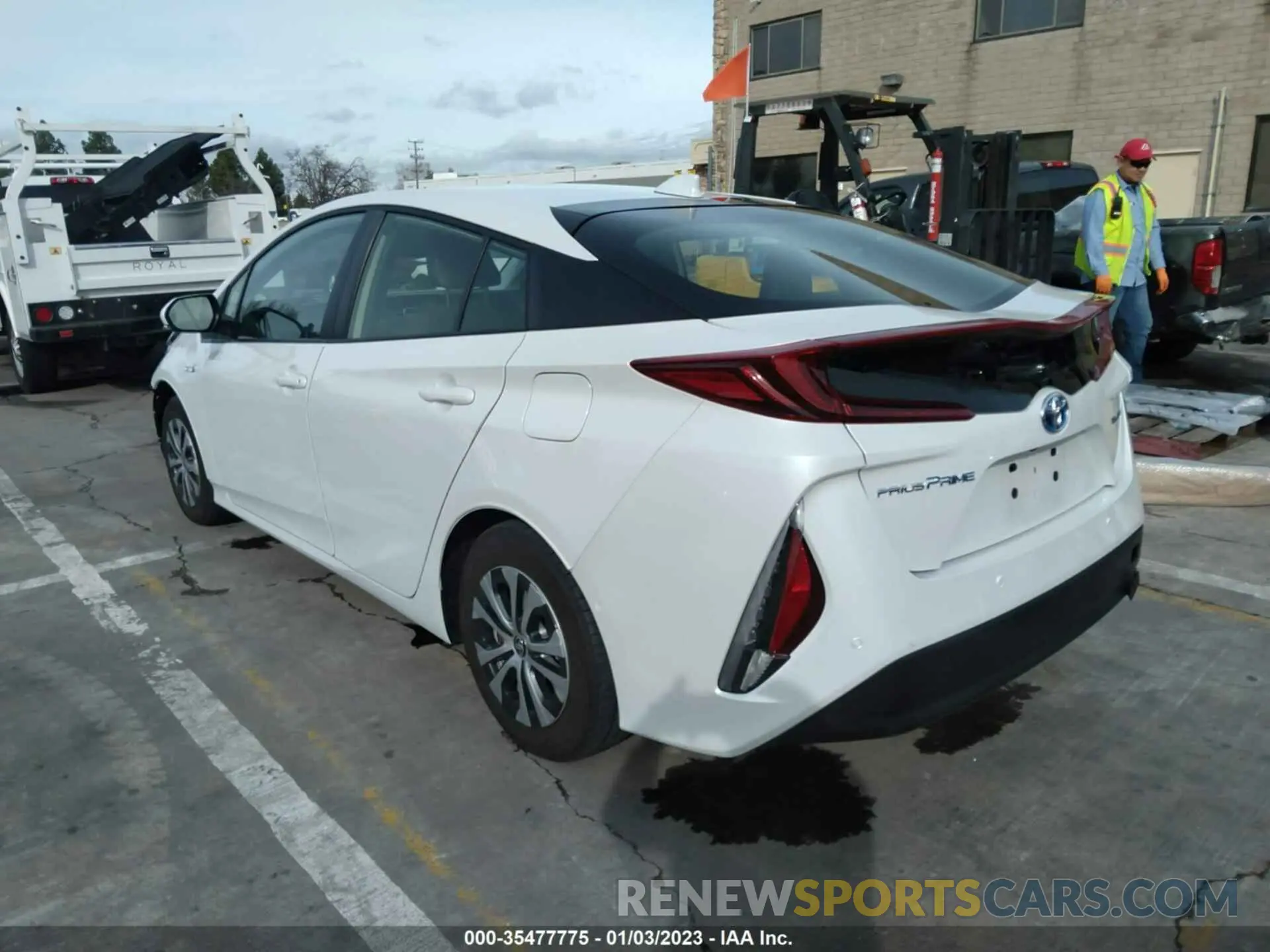 3 fotografías del automóvil dañado JTDKAMFPXM3185003 TOYOTA PRIUS PRIME 2021