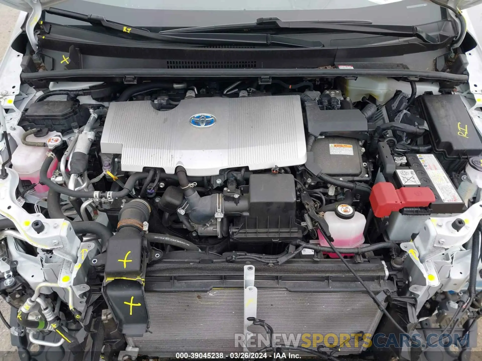 10 fotografías del automóvil dañado JTDKAMFP0N3208841 TOYOTA PRIUS PRIME 2022